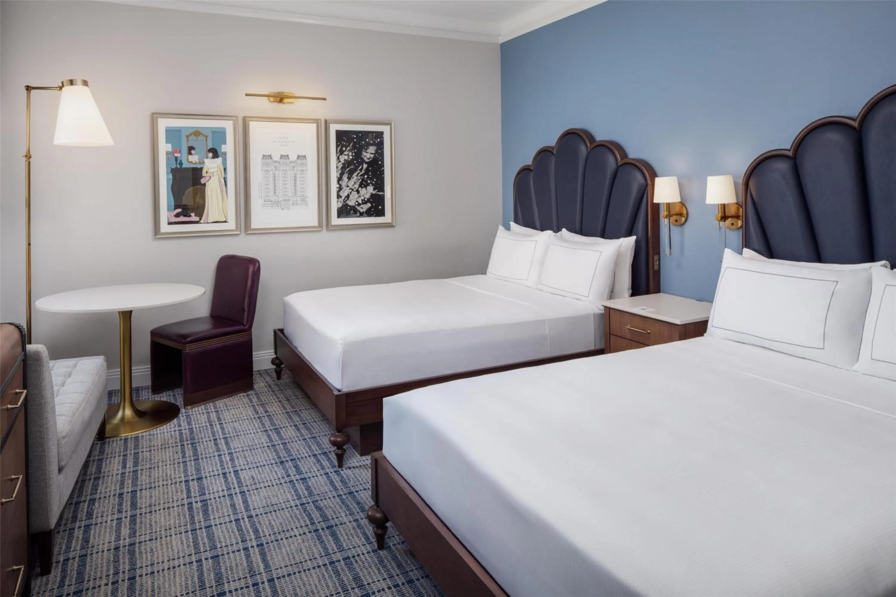 Bed in The Skirvin Hilton Oklahoma City