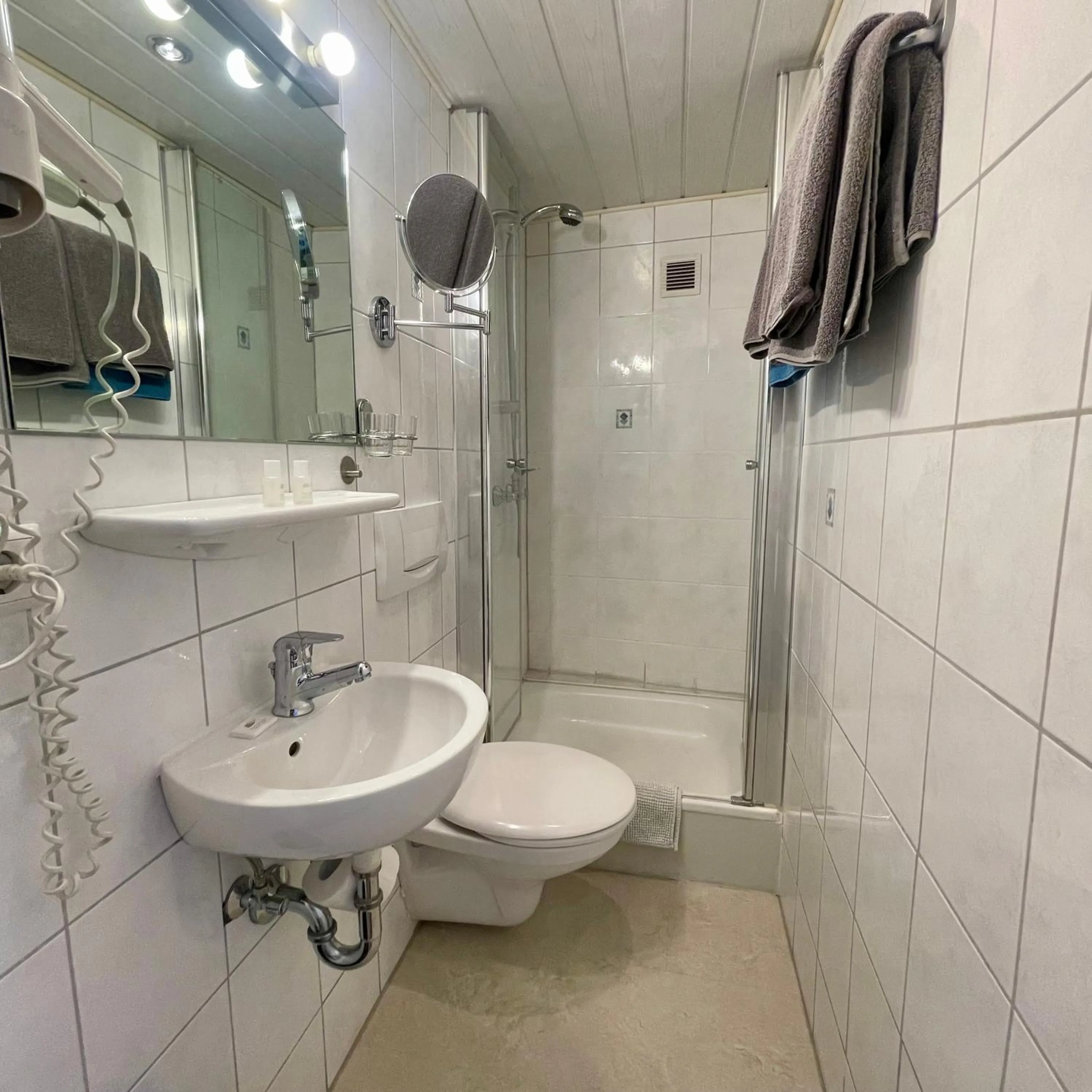 Shower in Hotel Gasthof Inselgraben garni