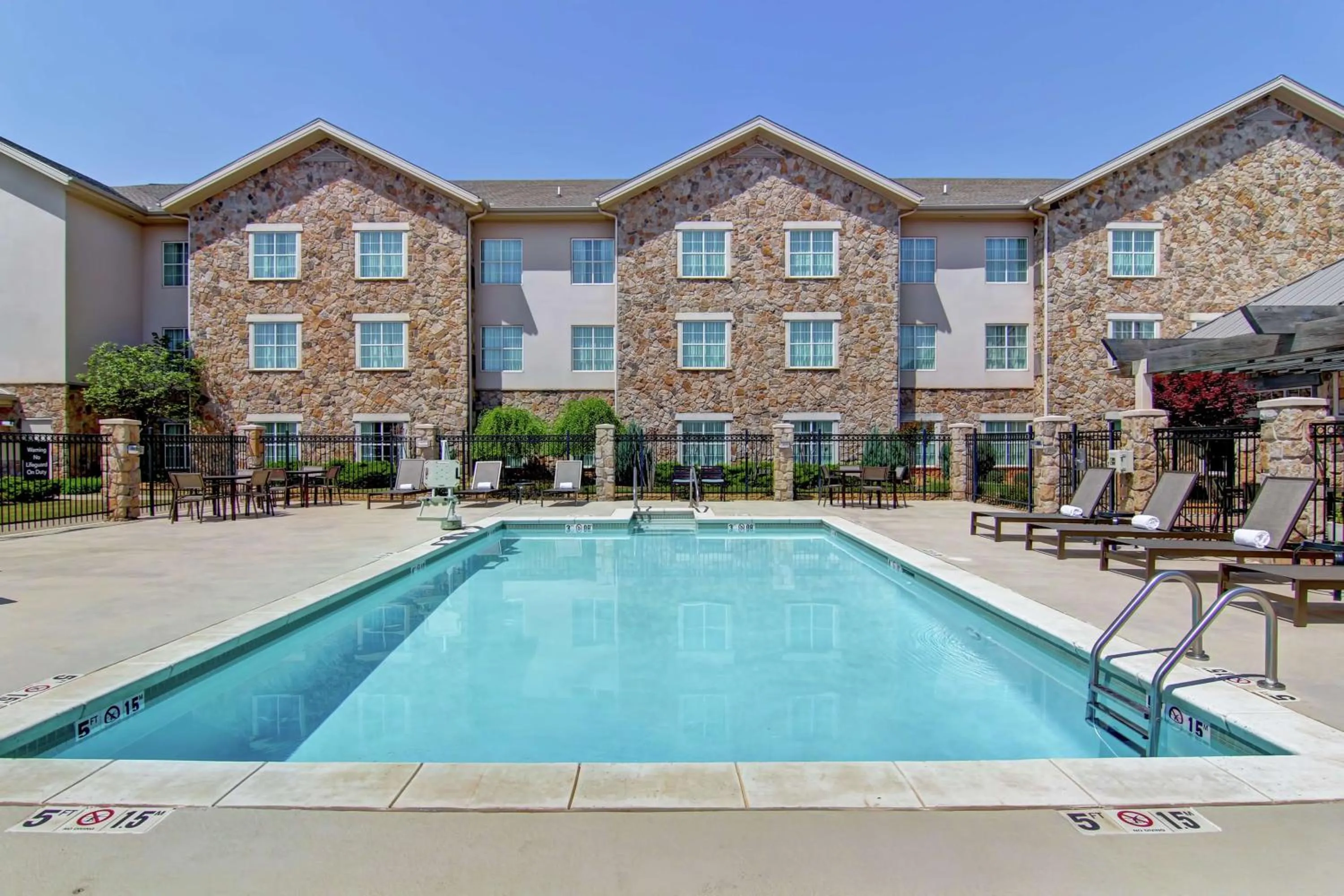 Pool view in Homewood Suites by Hilton Oklahoma City-West
