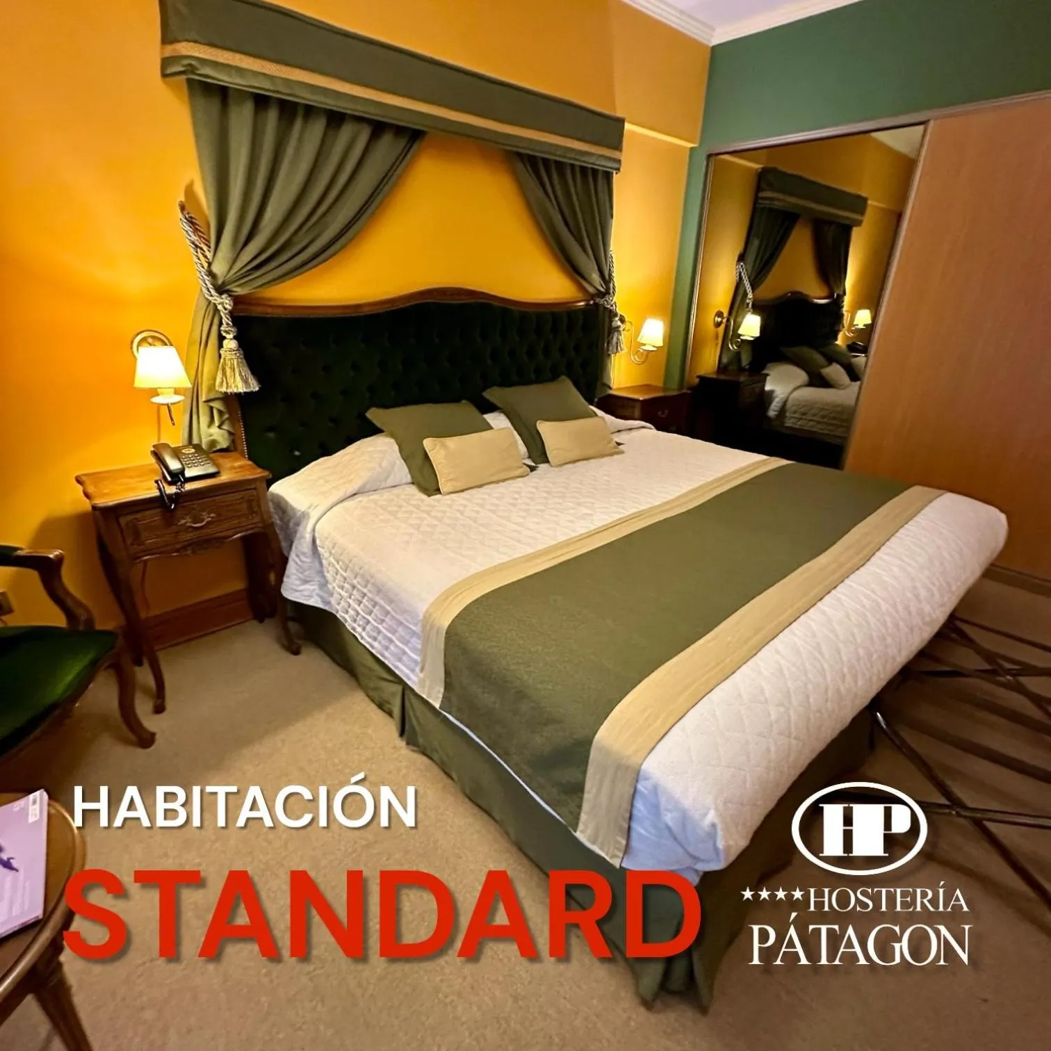 Bed in Hosteria Patagon