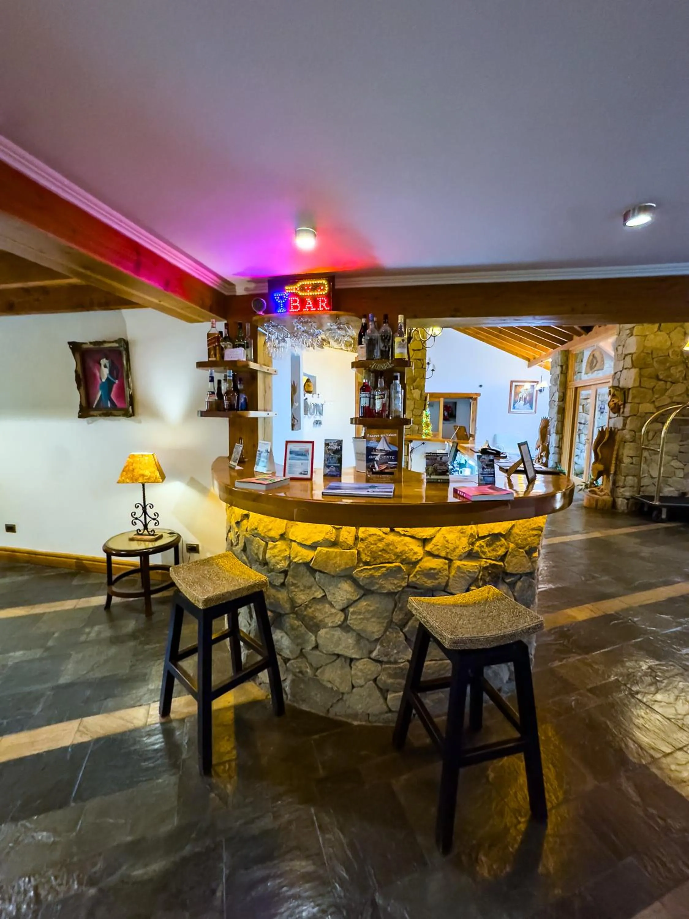 Living room in Hosteria Patagon