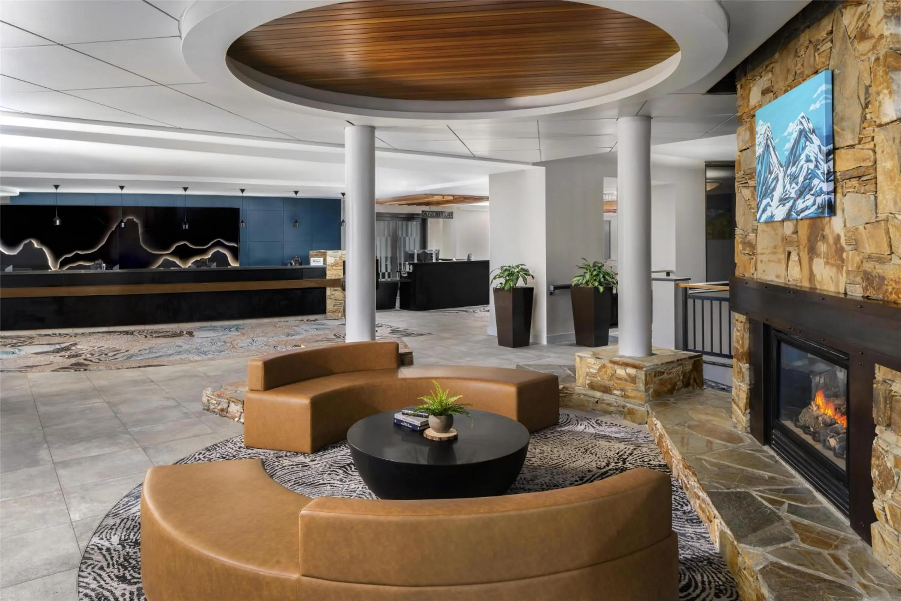Lobby or reception in Hilton Whistler Resort & Spa