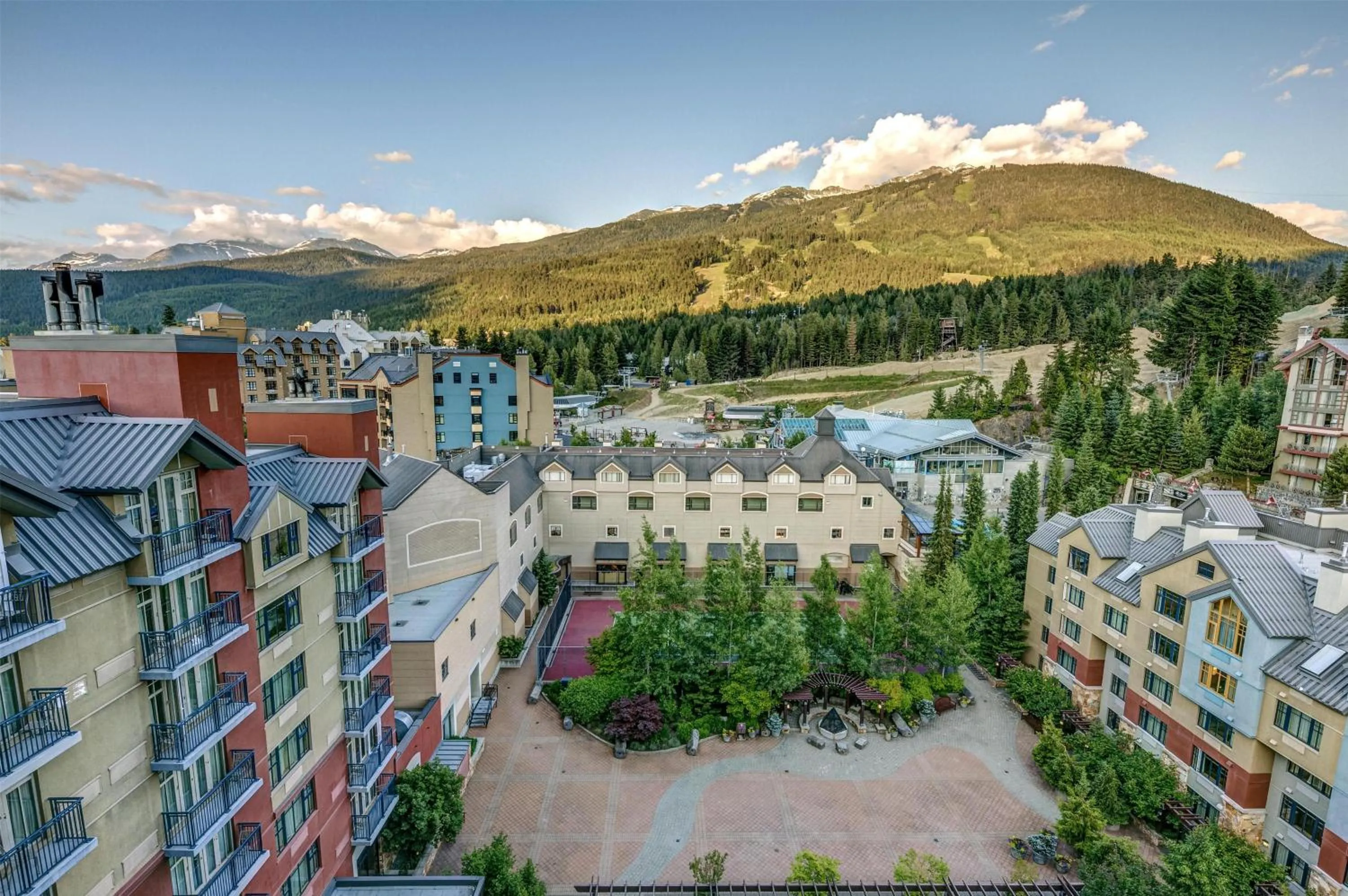 Inner courtyard view in Hilton Whistler Resort & Spa