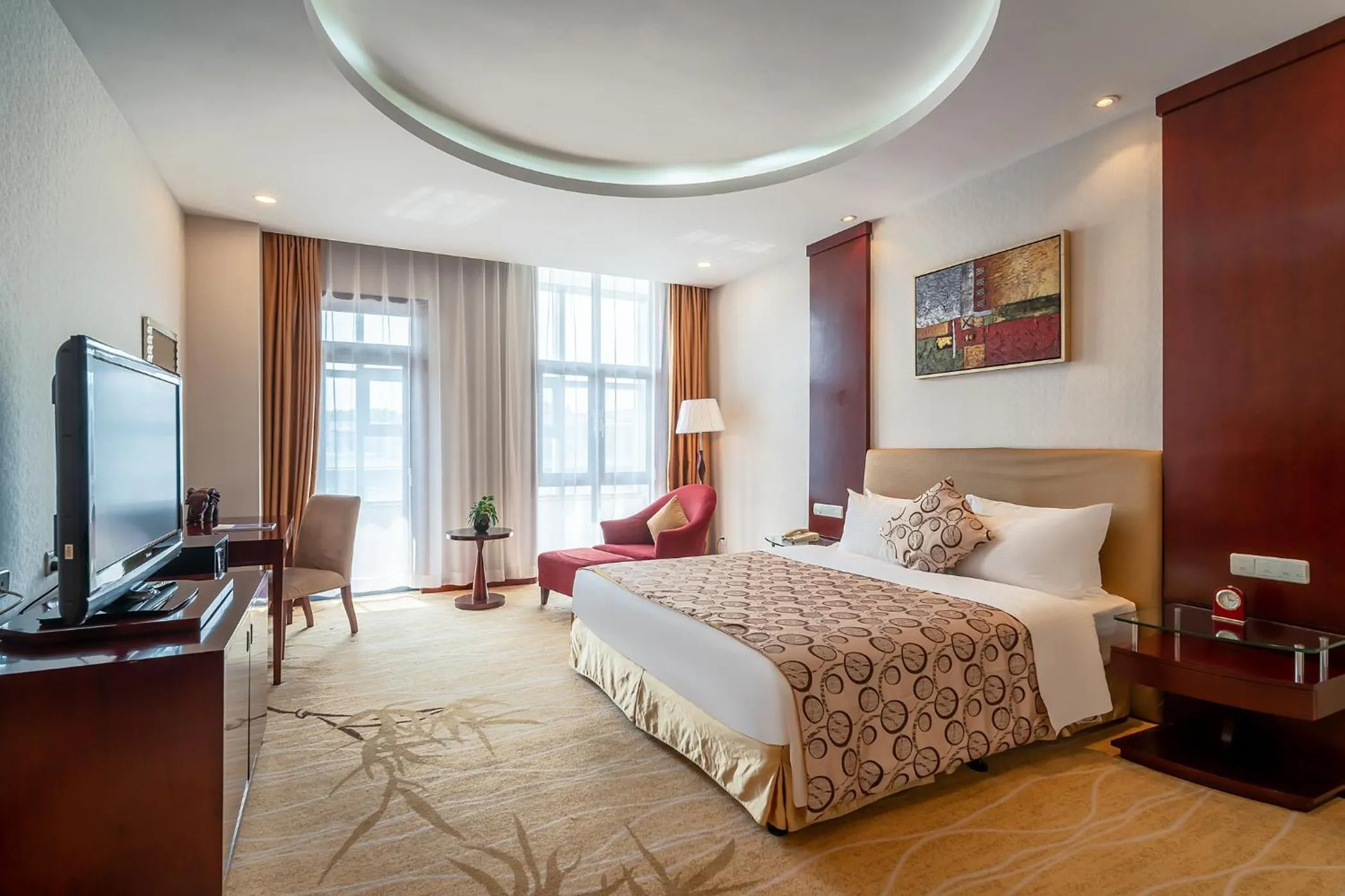 Bed in Grand Metropark Hotel Shandong
