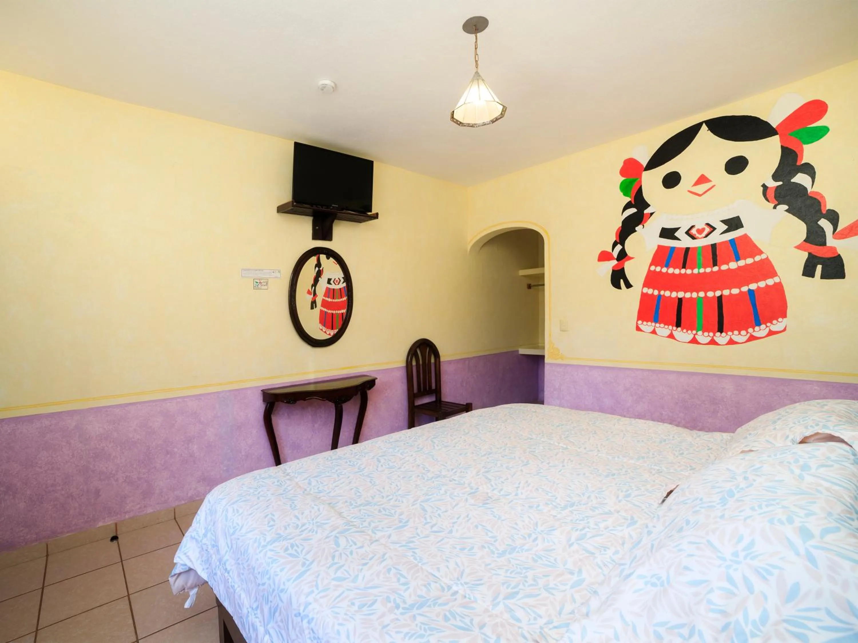 TV and multimedia, Bed in Hotel Quinta Mirador Zacualli