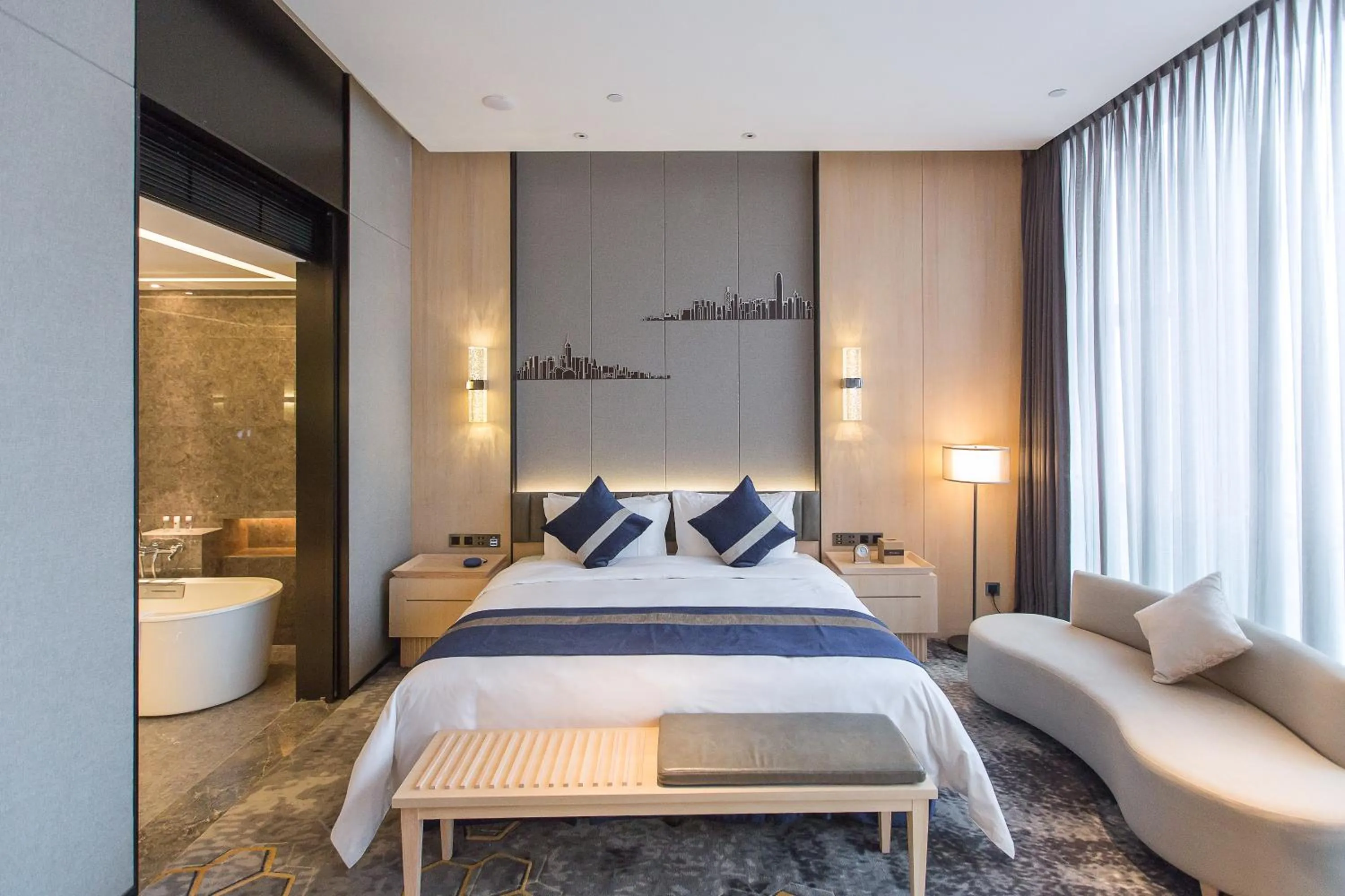 Photo of the whole room, Bed in Chongqing Liyuan Hotel