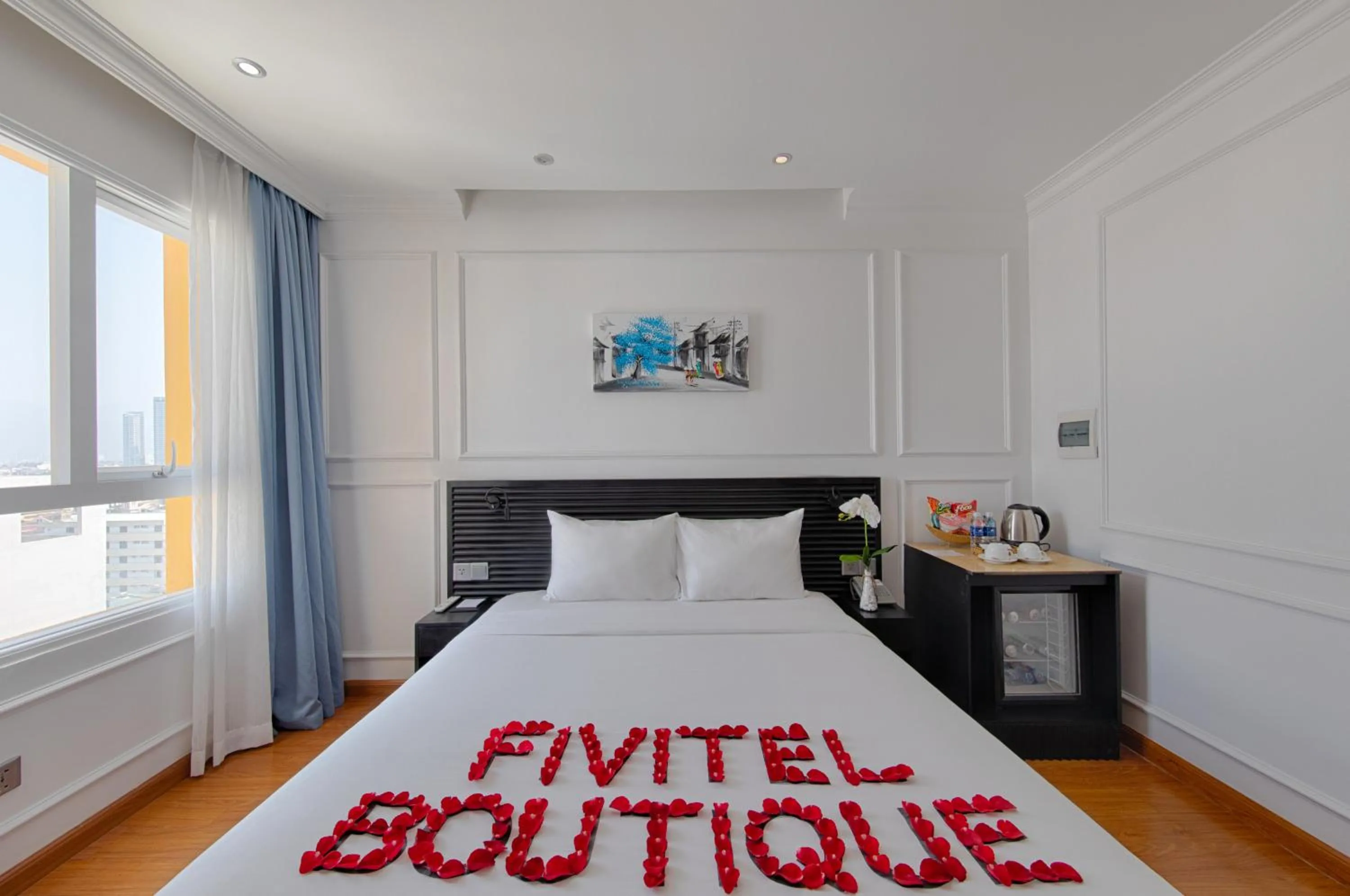 Bed in Fivitel Boutique Da Nang