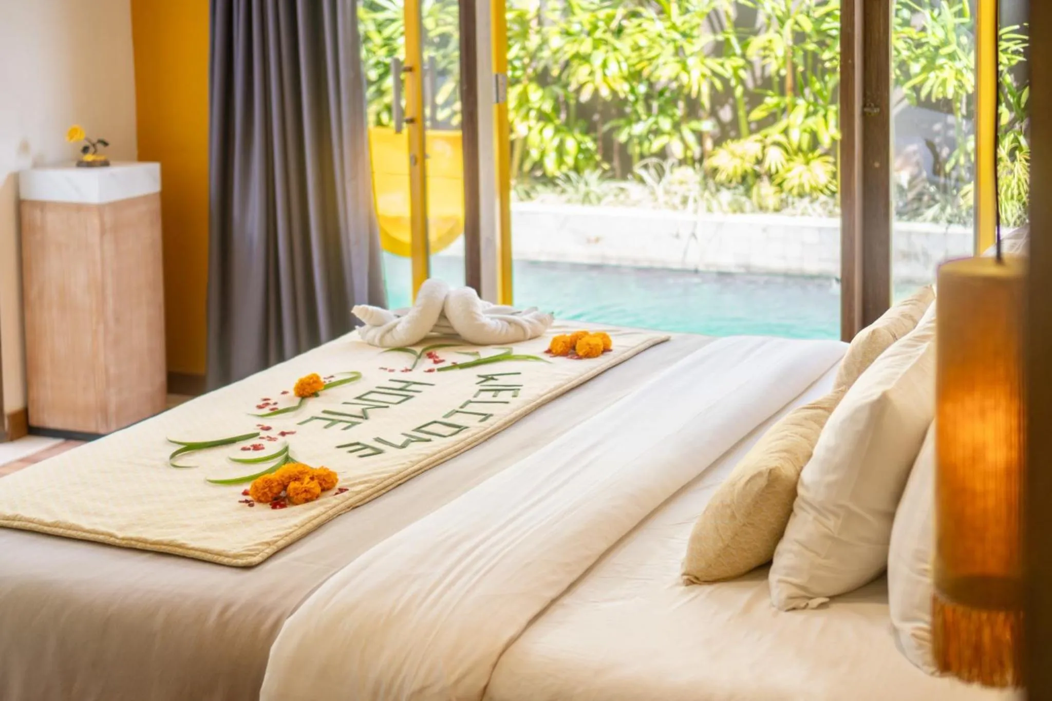 View (from property/room), Bed in La Mira Villa Seminyak by Ini Vie Hospitality