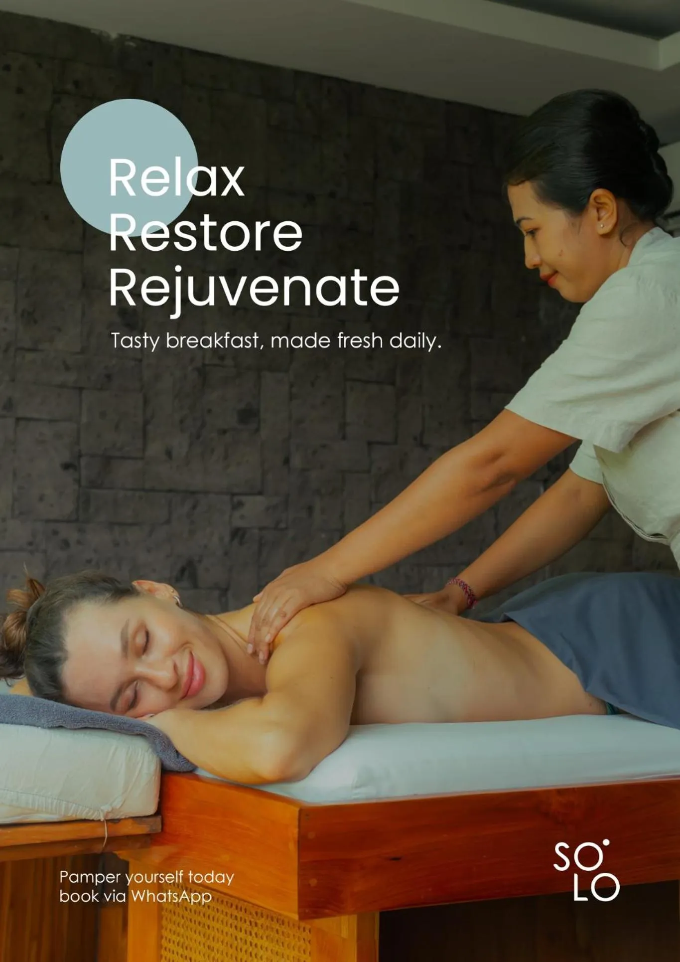 Text overlay in La Mira Villa Seminyak by Ini Vie Hospitality