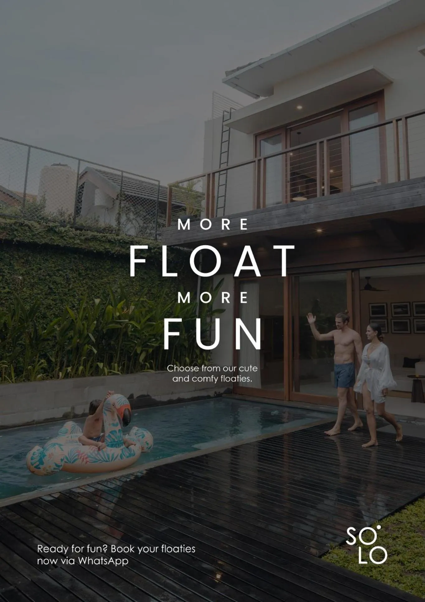 Text overlay in La Mira Villa Seminyak by Ini Vie Hospitality