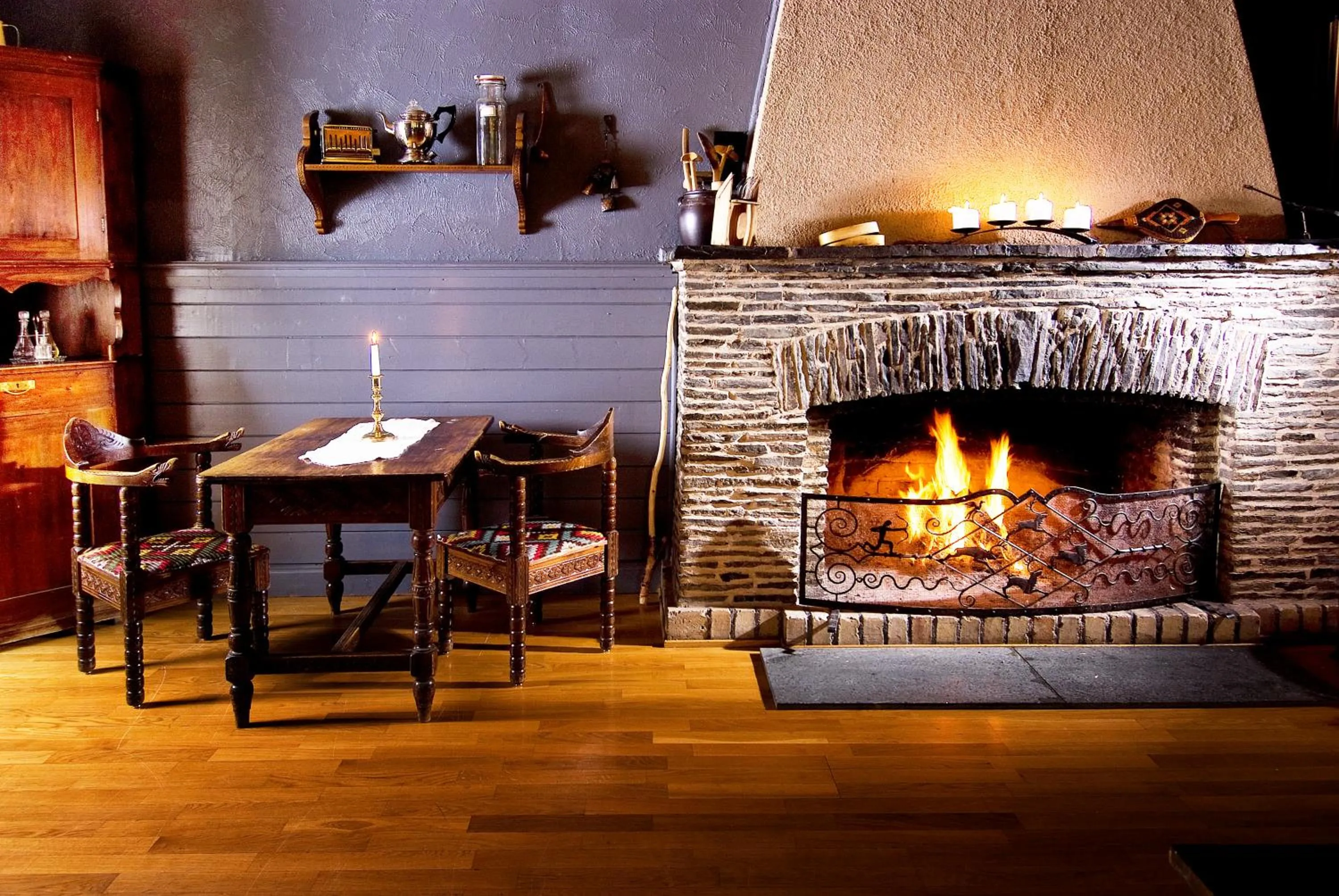 Dining area in Rundhaug Gjestegard