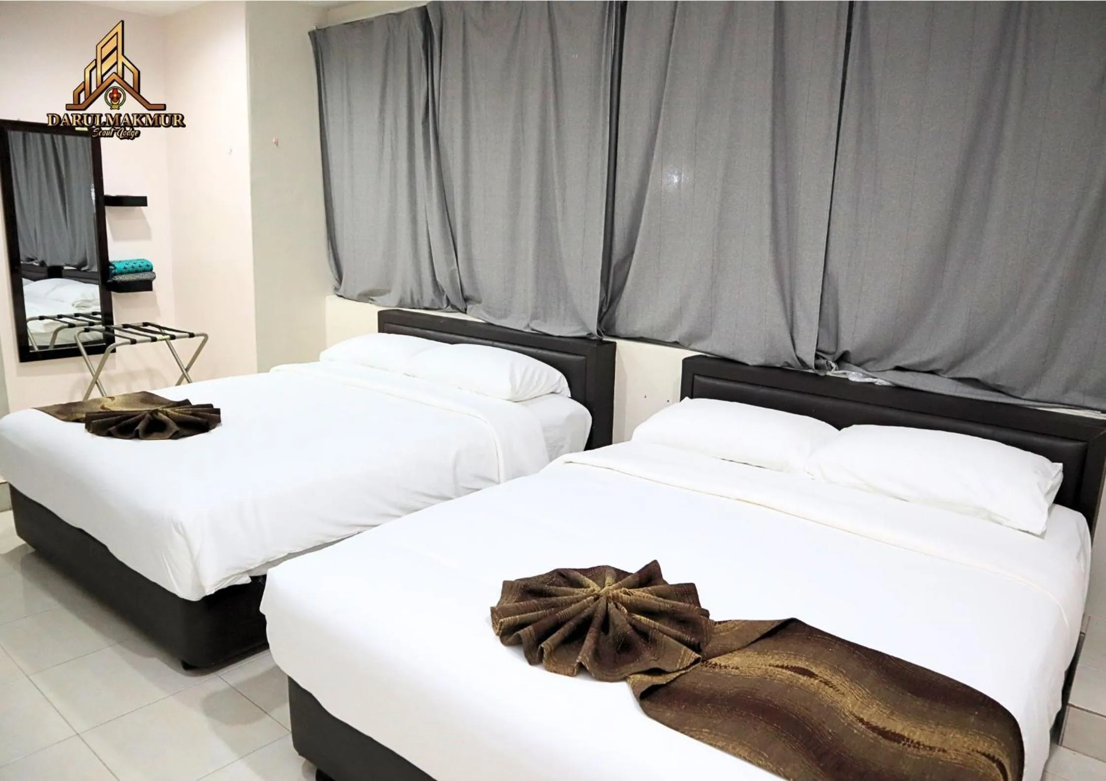 Bed in DarulMakmur Scout Lodge