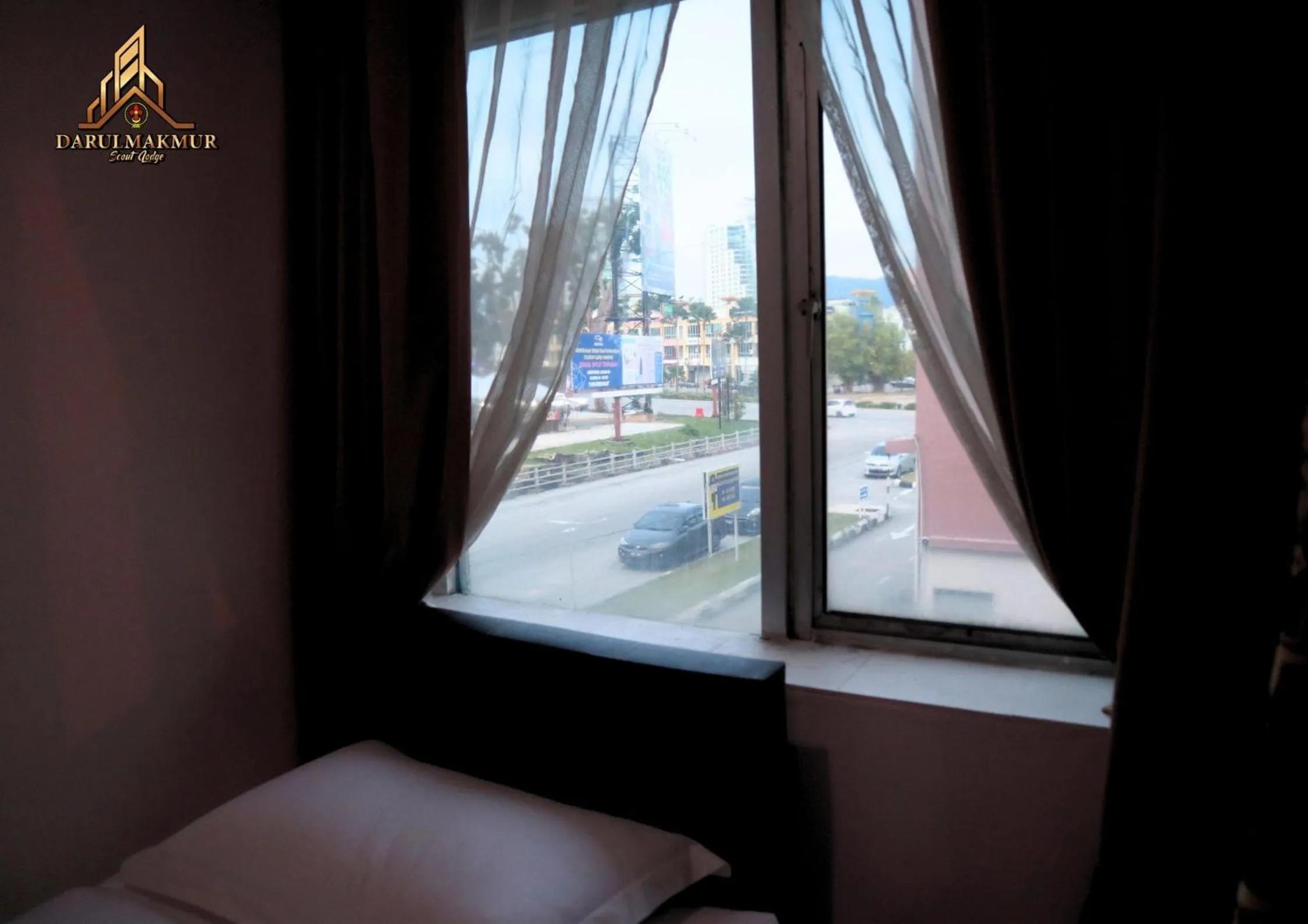 City view, Bed in DarulMakmur Scout Lodge