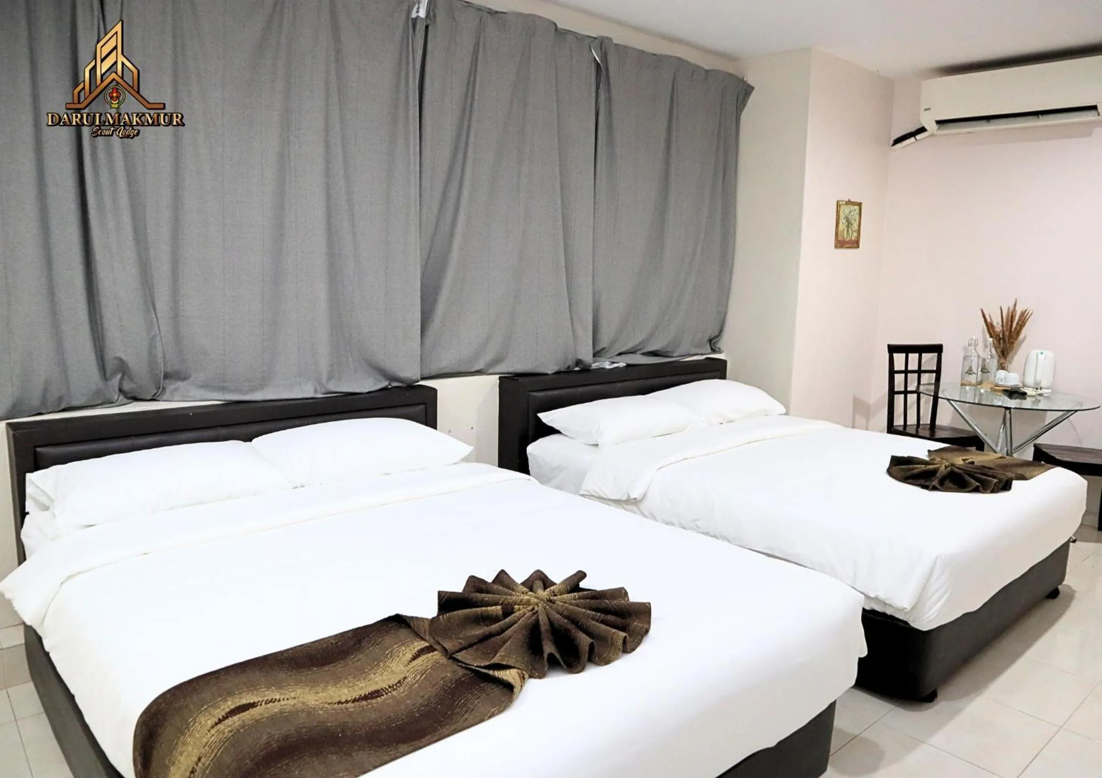 Bed in DarulMakmur Scout Lodge