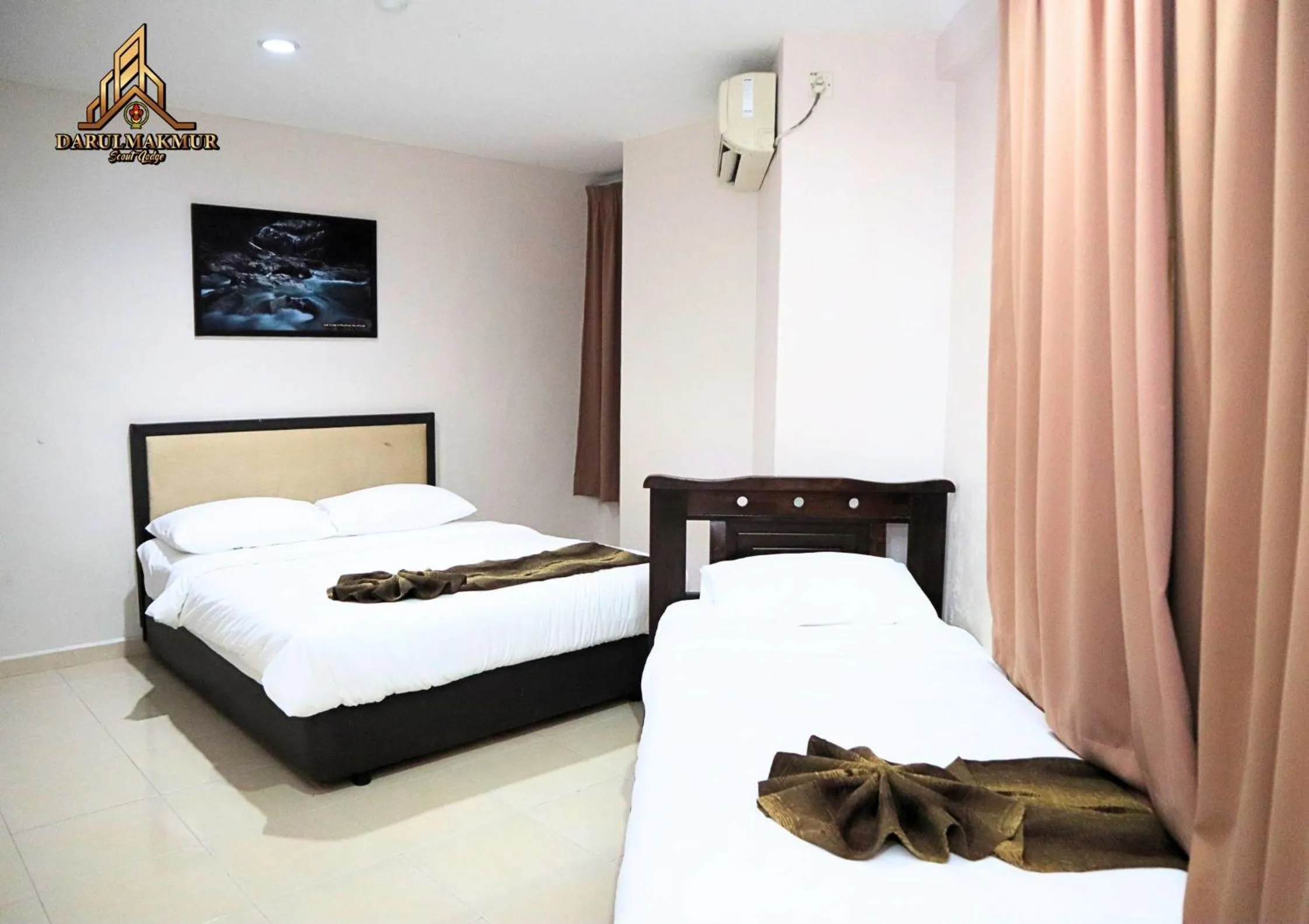 Bed in DarulMakmur Scout Lodge