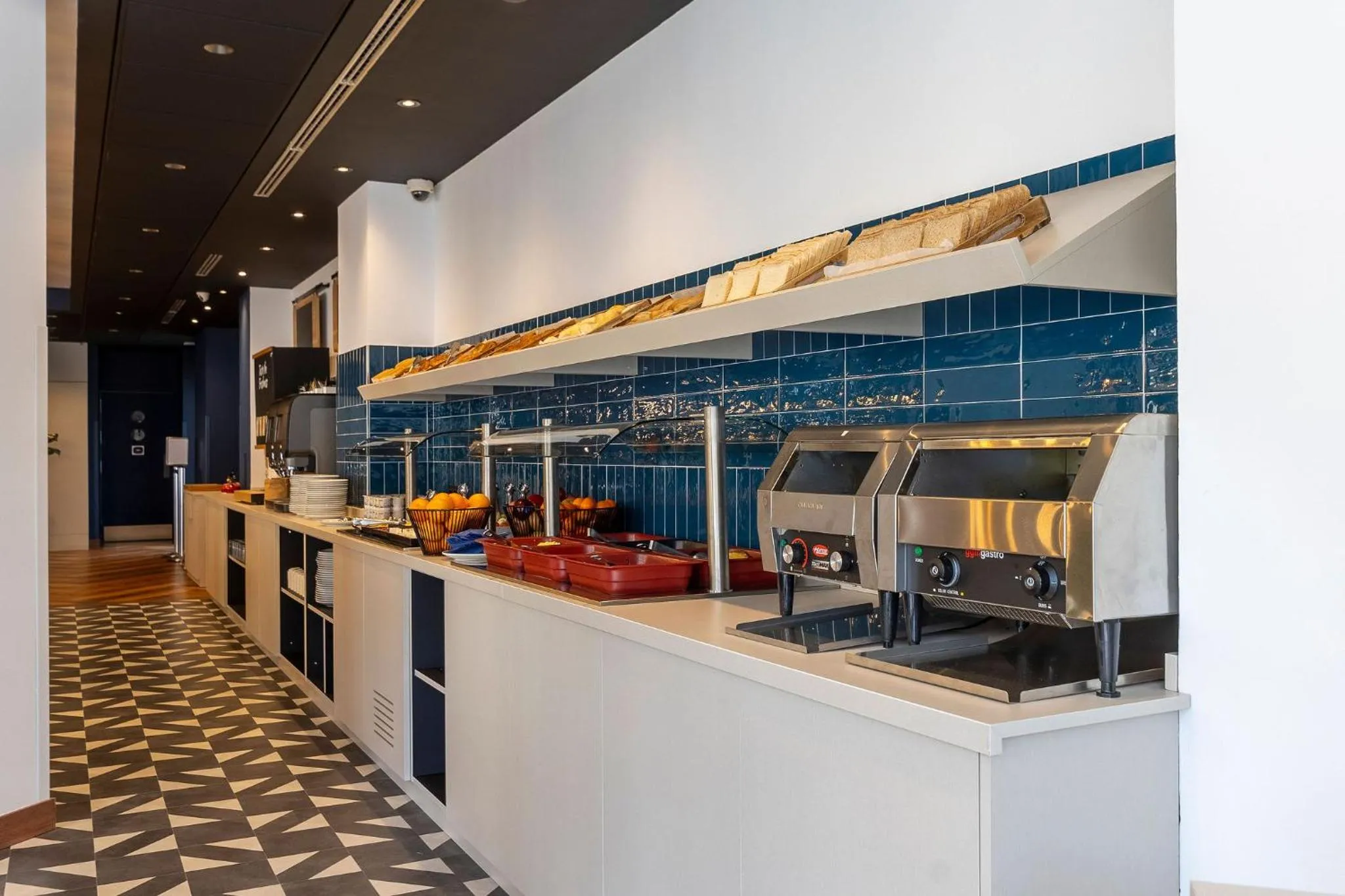 Buffet breakfast in Travelodge Barcelona Poblenou