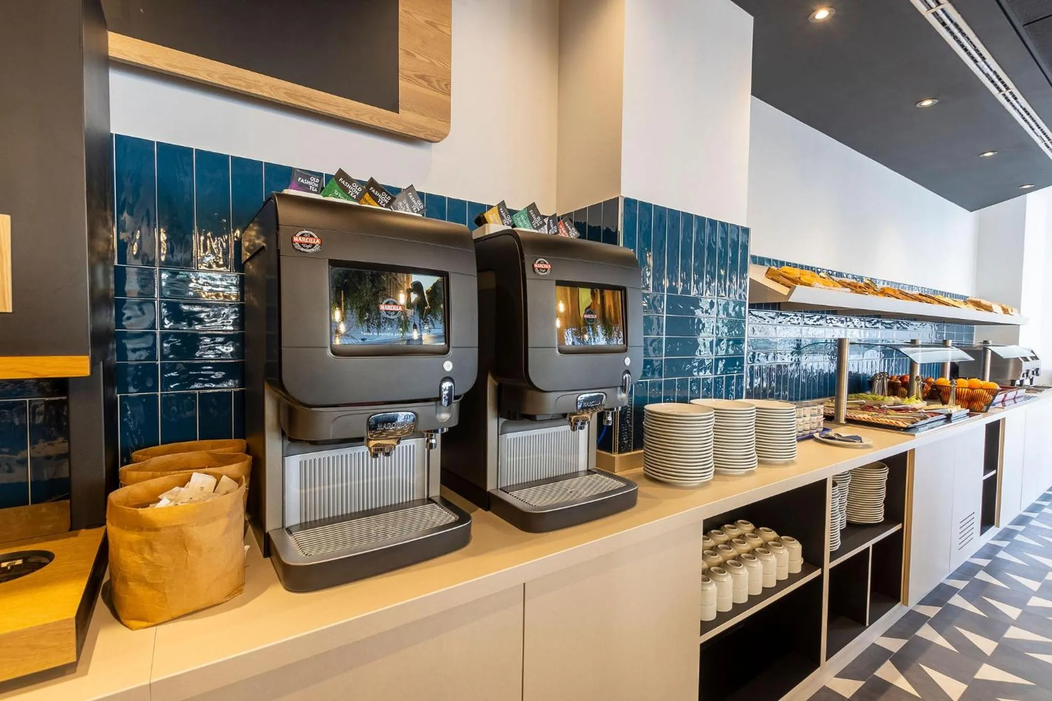 Buffet breakfast in Travelodge Barcelona Poblenou