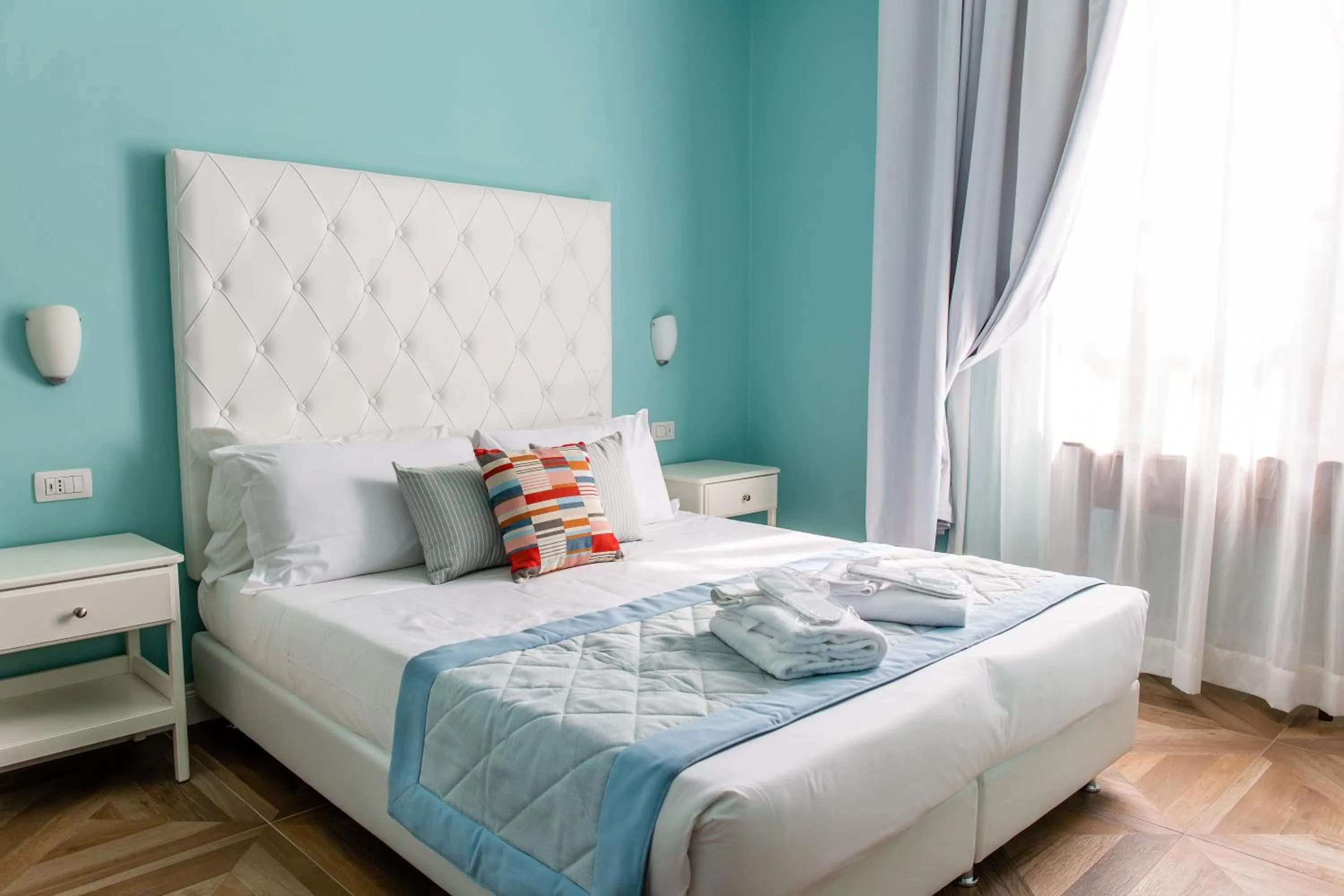 Decorative detail, Bed in B&B La Residenza di Michelangelo