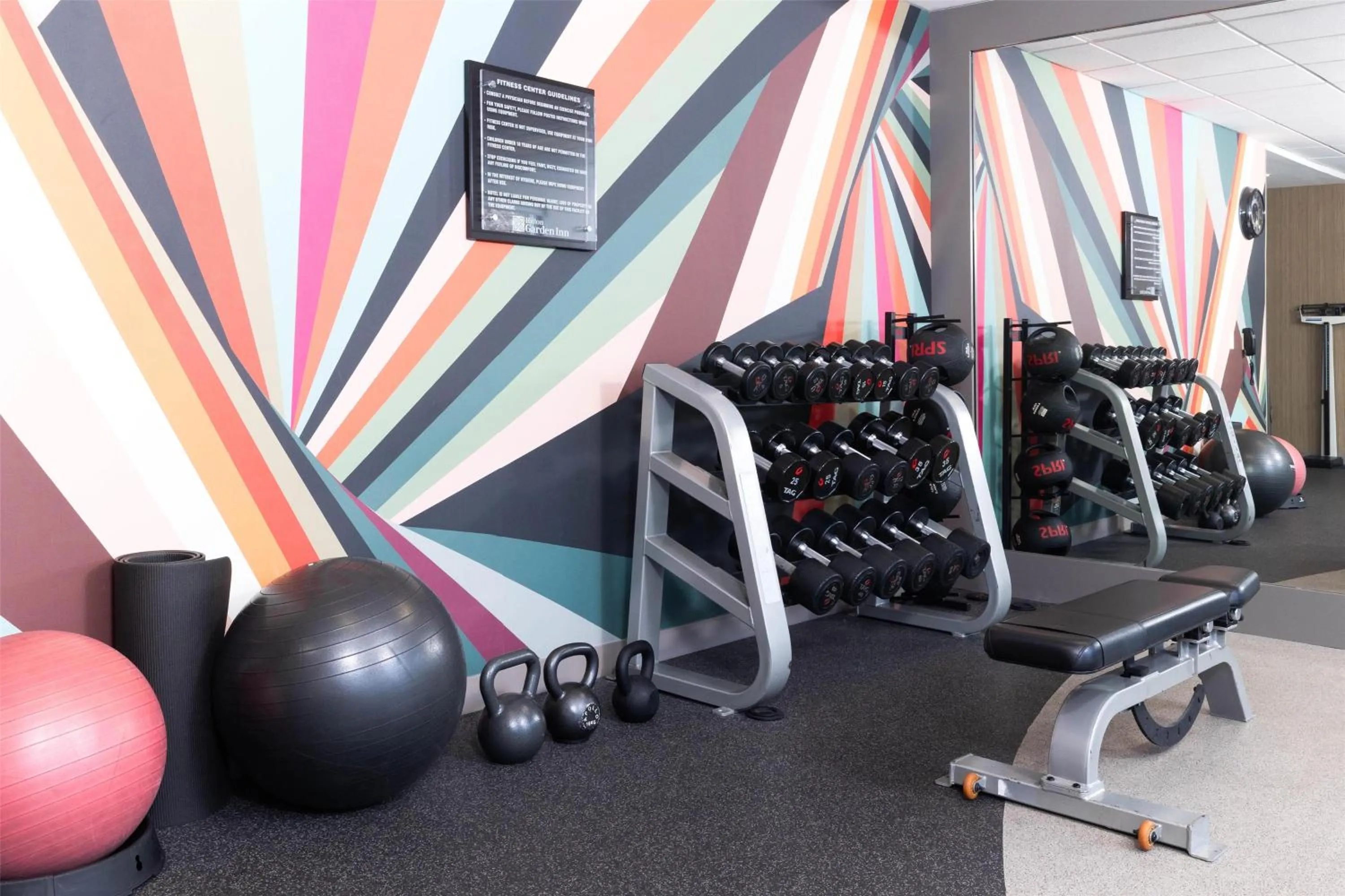 Fitness centre/facilities in Hilton Garden Inn Ontario Rancho Cucamonga