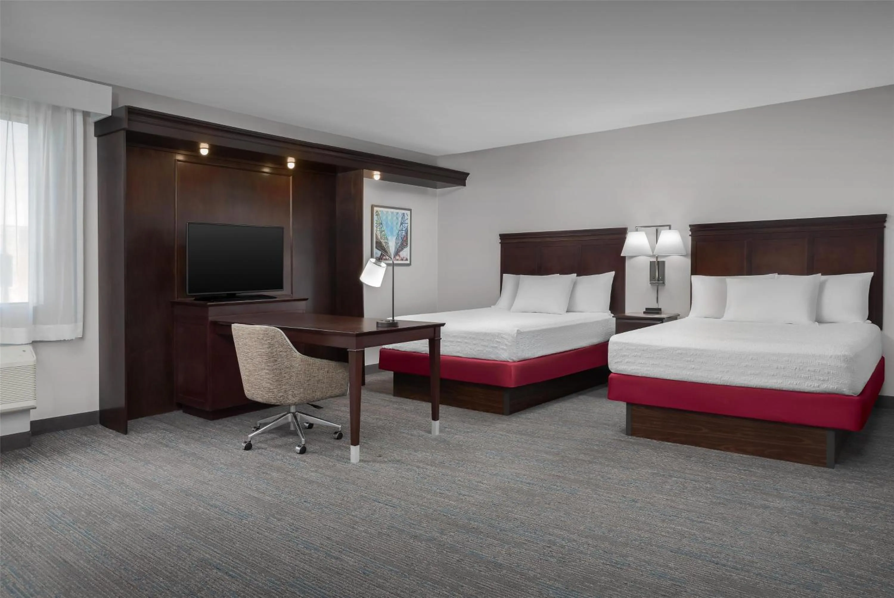 Bedroom, Bed in Hampton Inn & Suites Omaha-Downtown
