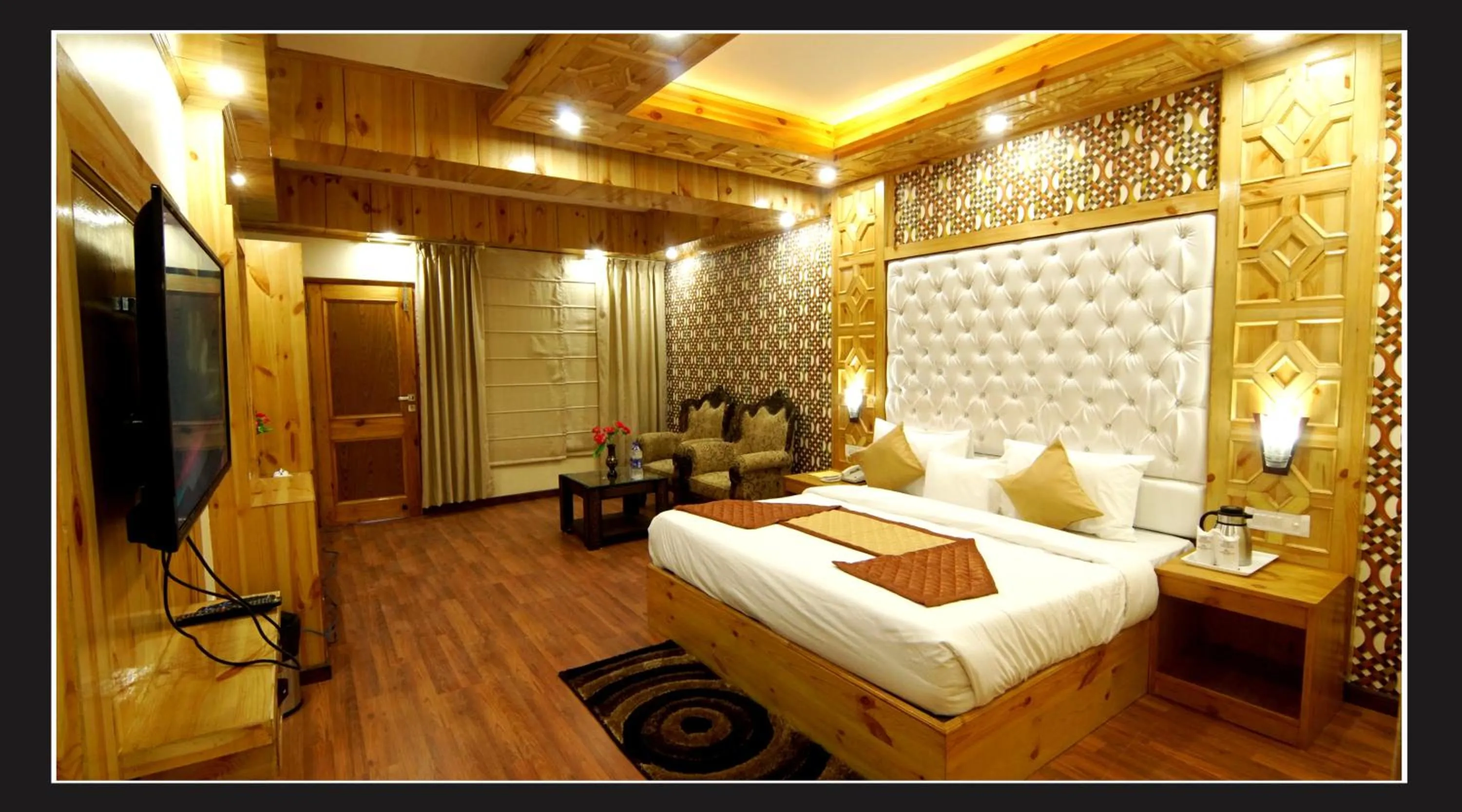 Photo of the whole room in Grand Krisa Resort & SPA, Manali Experience Luxury With all Weather ACs in Every Room