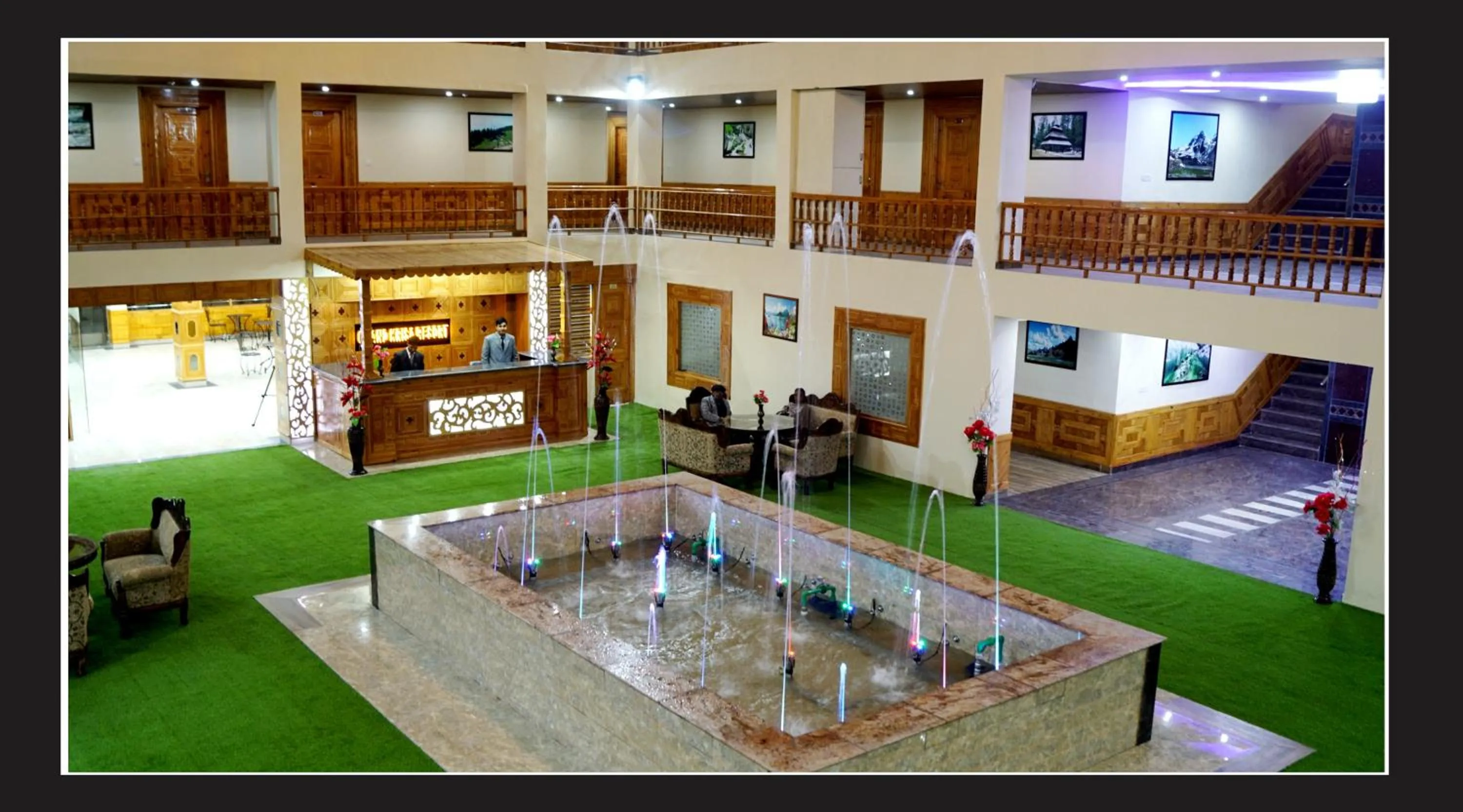 Lobby or reception in Grand Krisa Resort & SPA, Manali Experience Luxury With all Weather ACs in Every Room