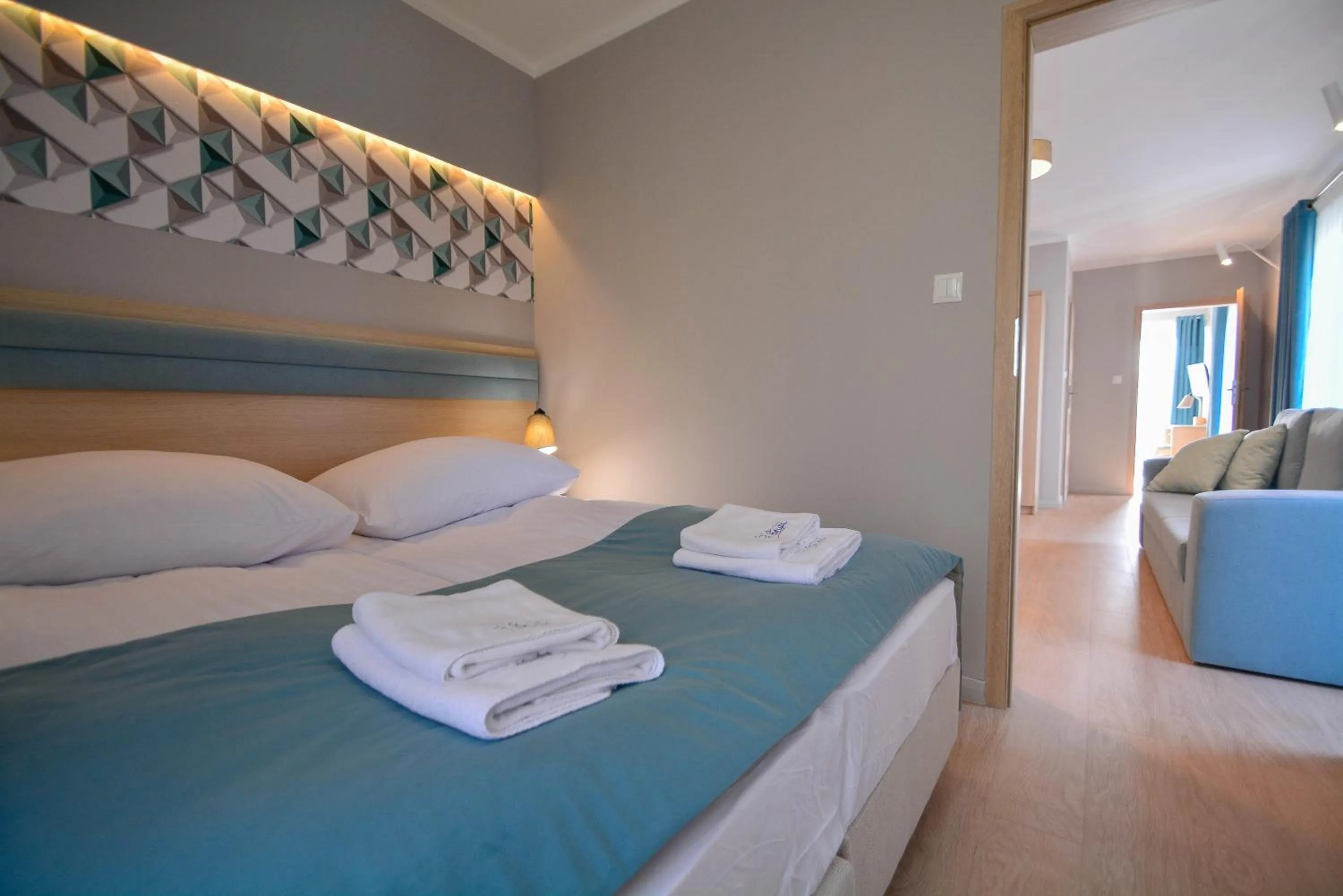 Bedroom, Bed in Osiedle Cesarskie Apartamenty - Parking - Apartamenty Bryza