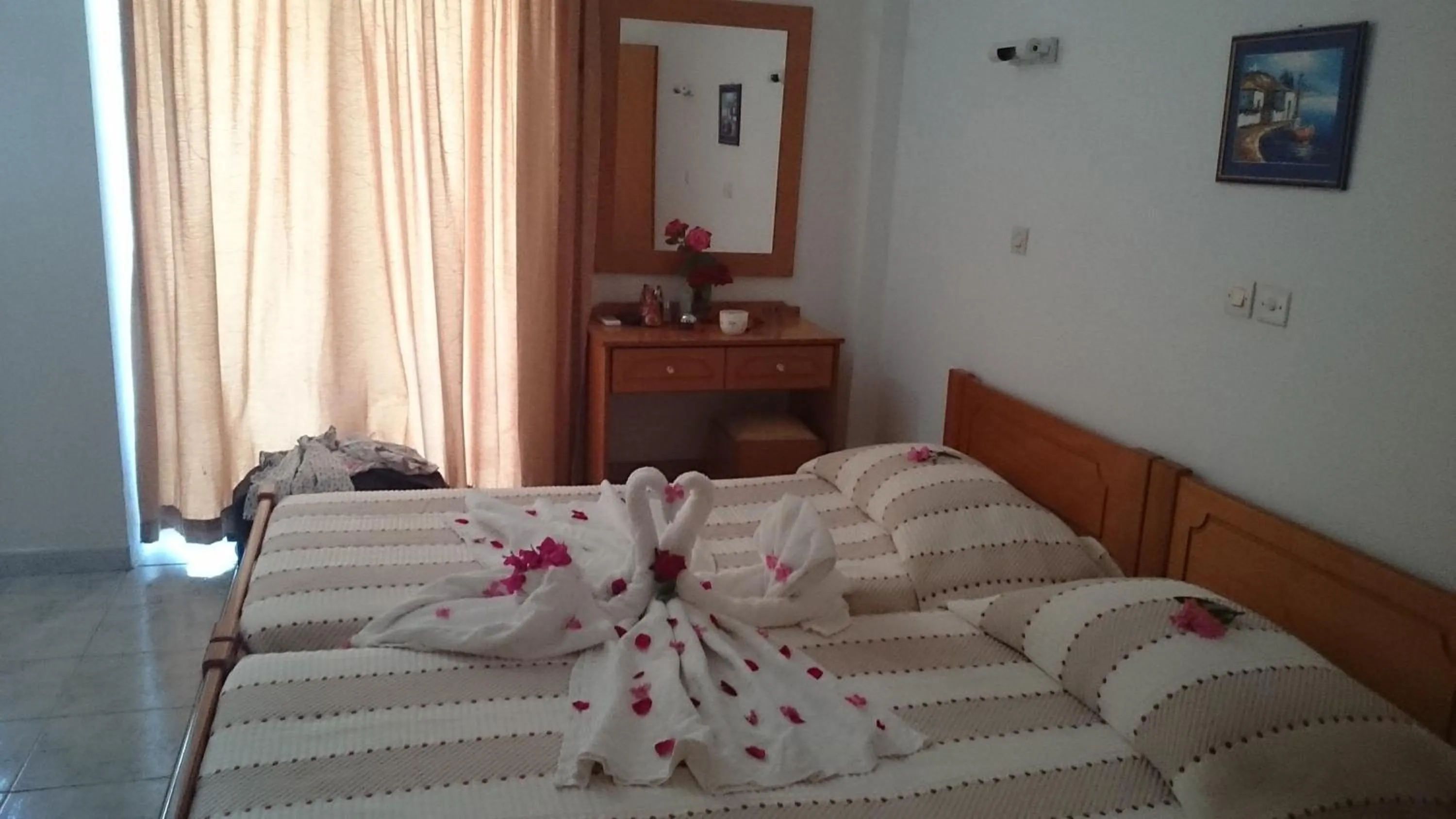 Bed in Veroniki Hotel