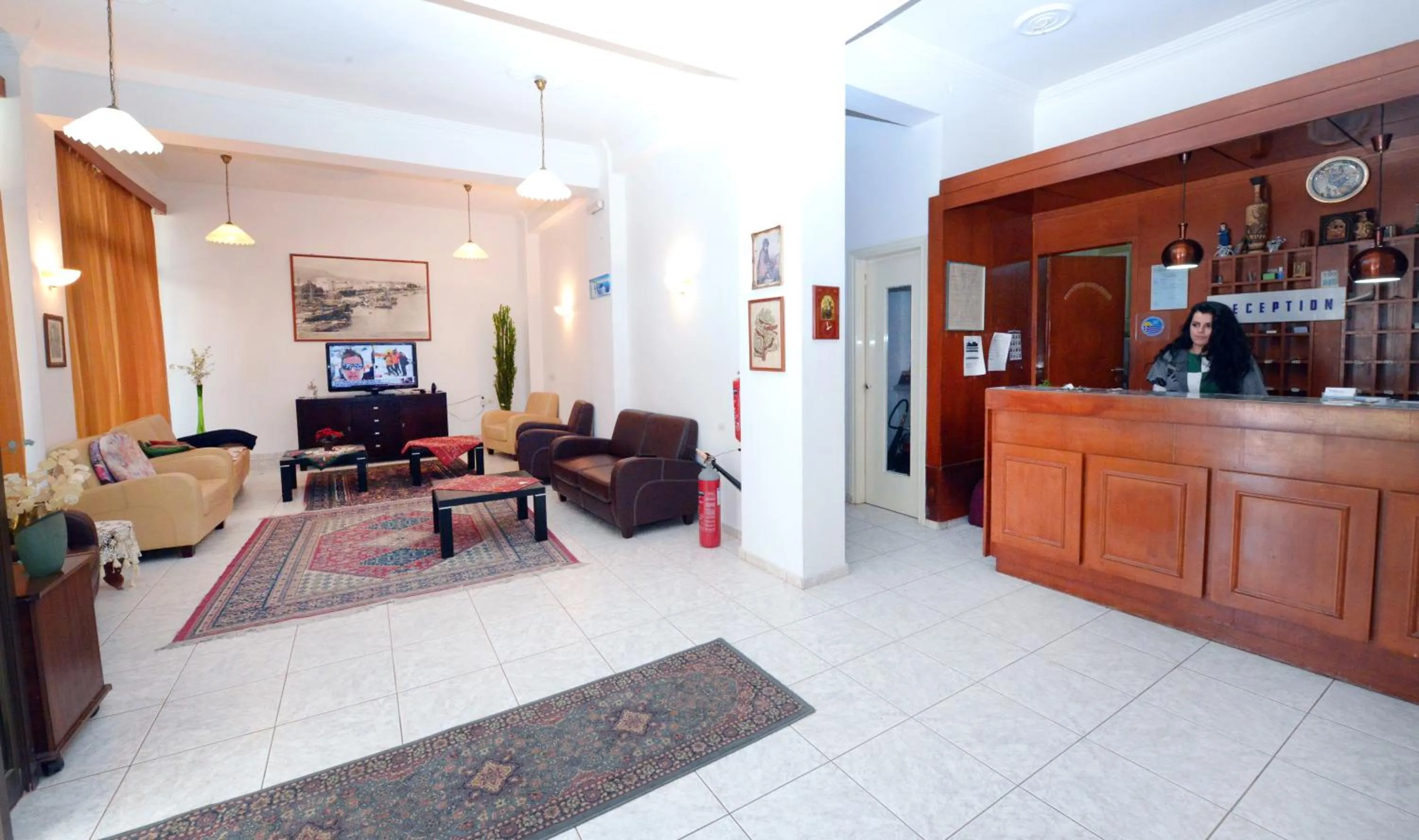 Lobby or reception in Veroniki Hotel