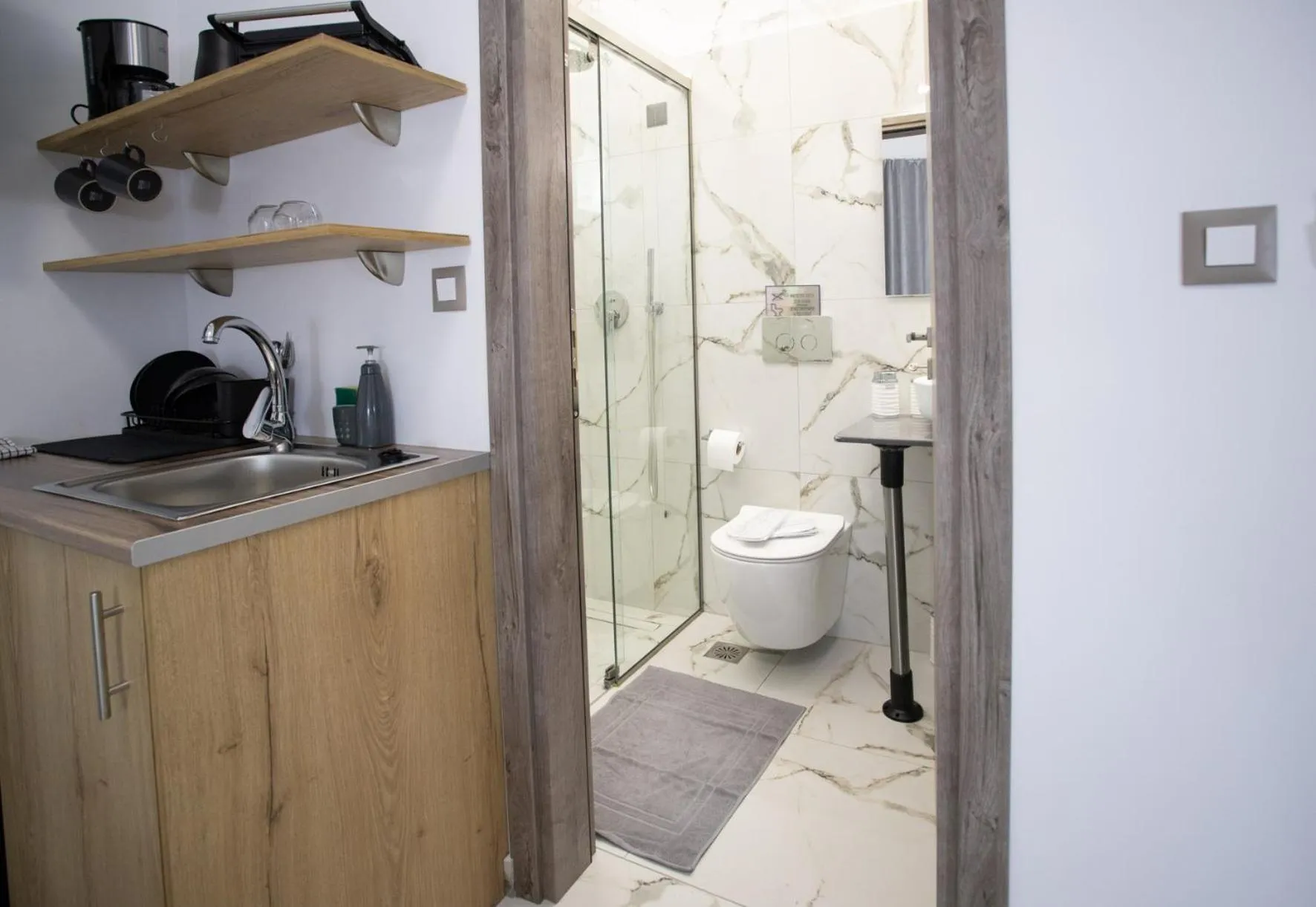 Shower in Star Hotel