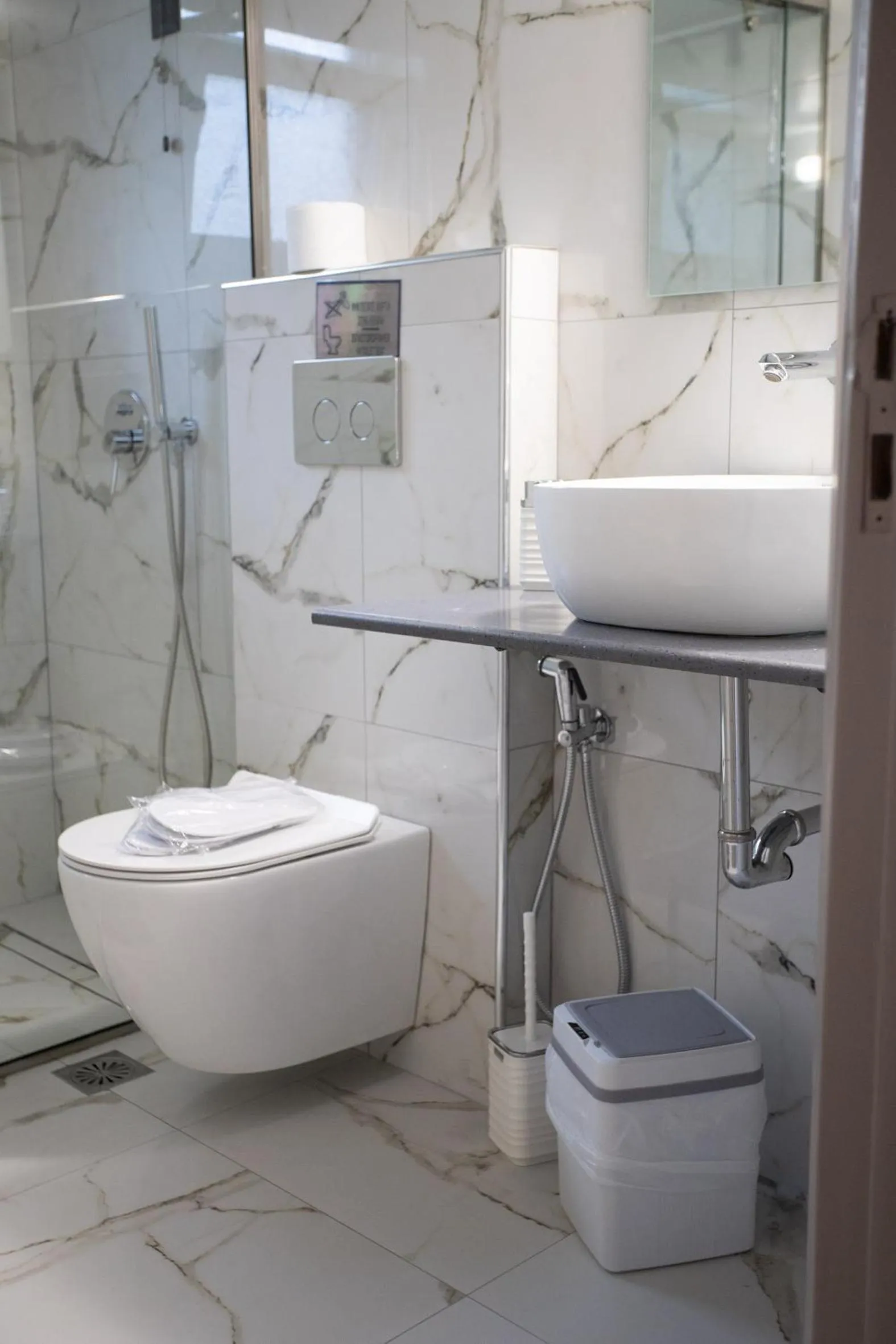 Shower in Star Hotel