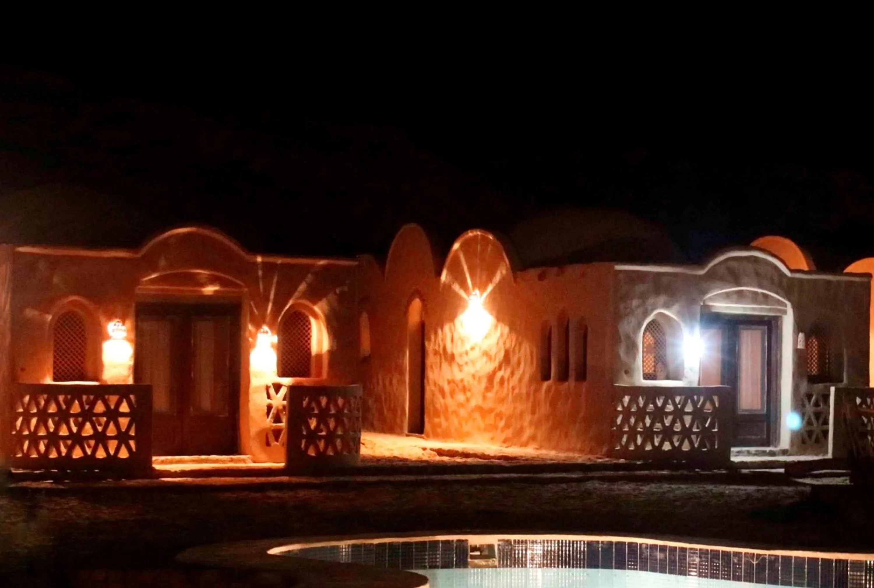 Pool view in Shanda Lodge Desert Resort