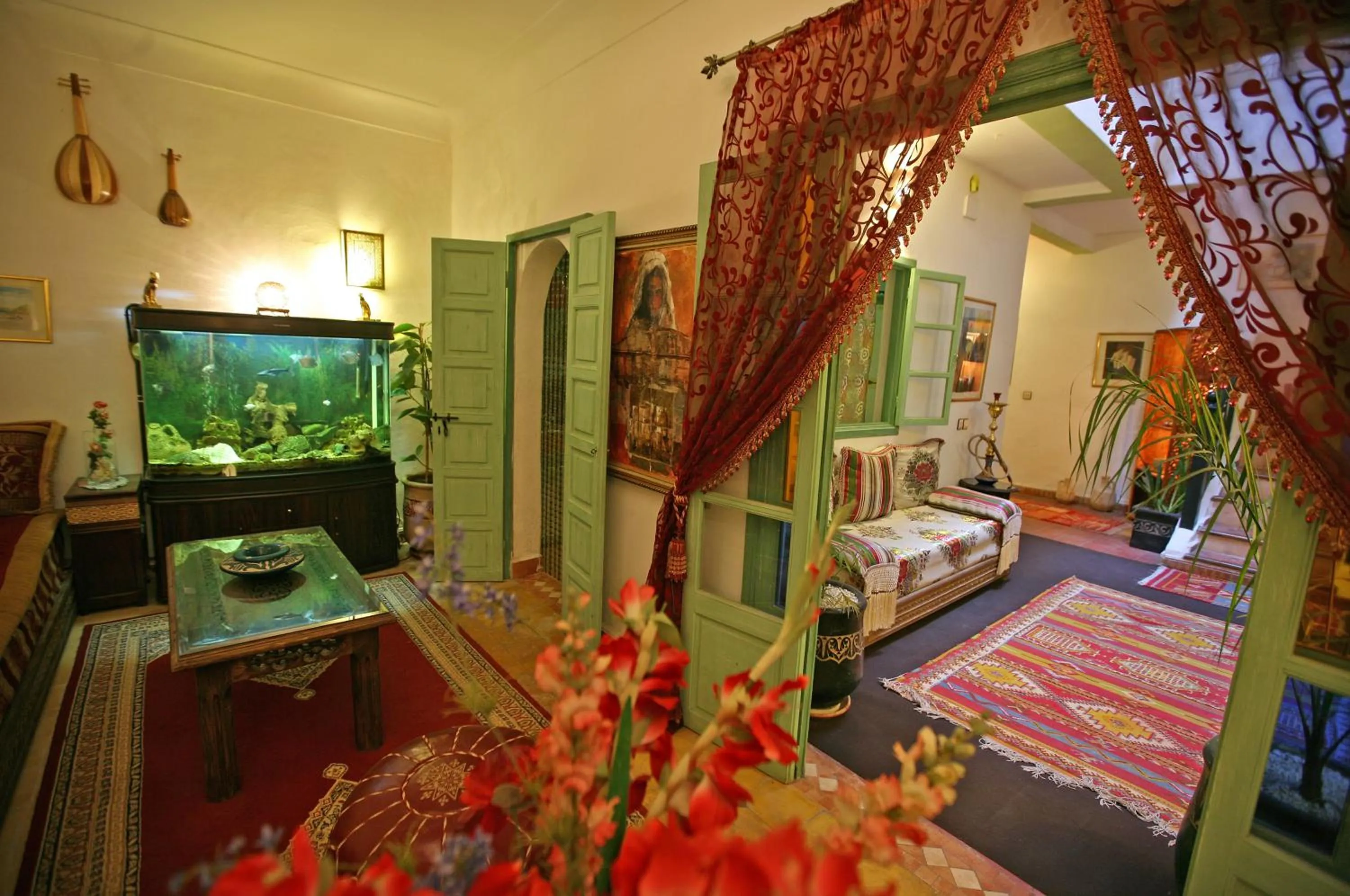 Lounge or bar, Bed in Riad Cherihane