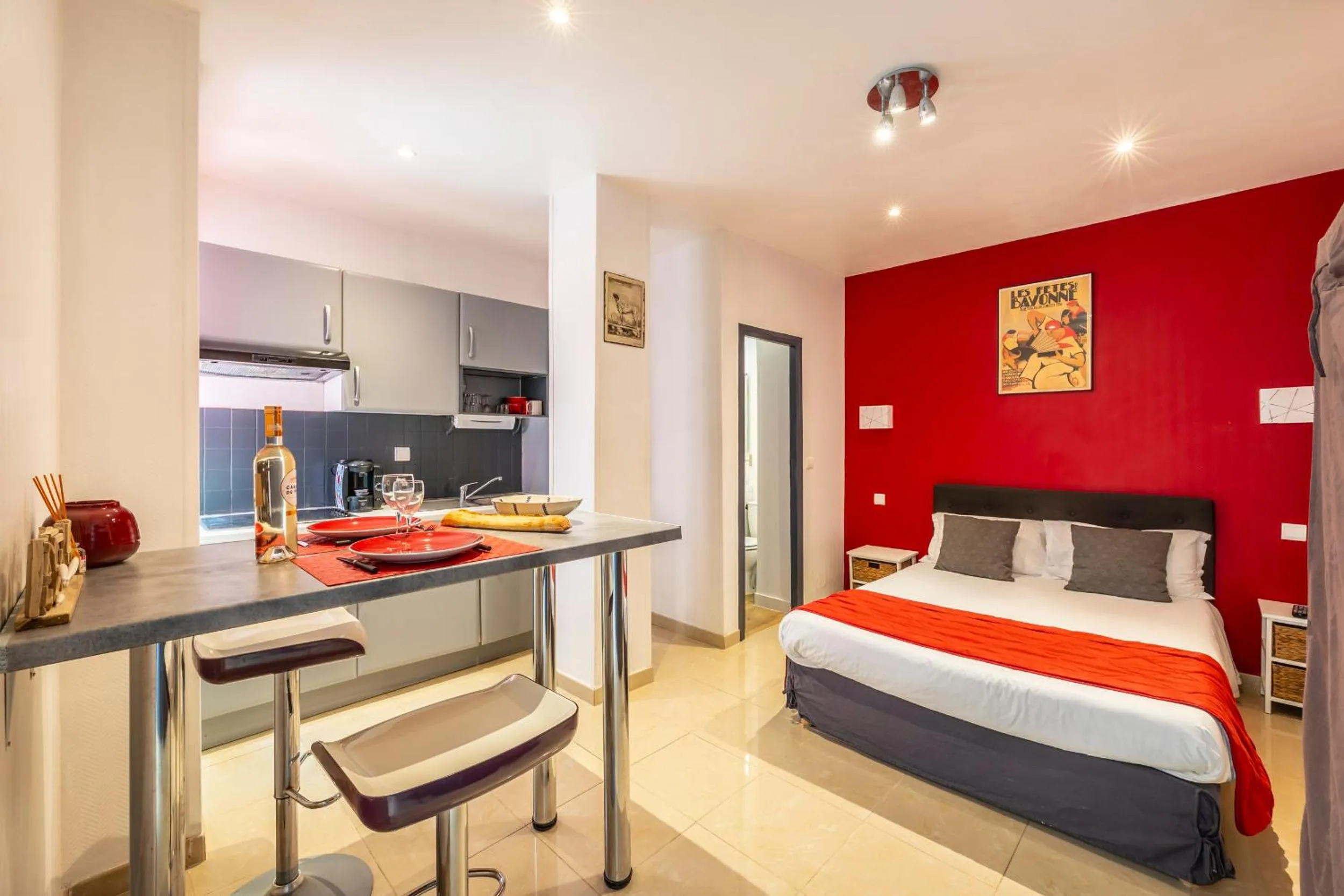 Bed in Hôtel Parc Mazon-Biarritz