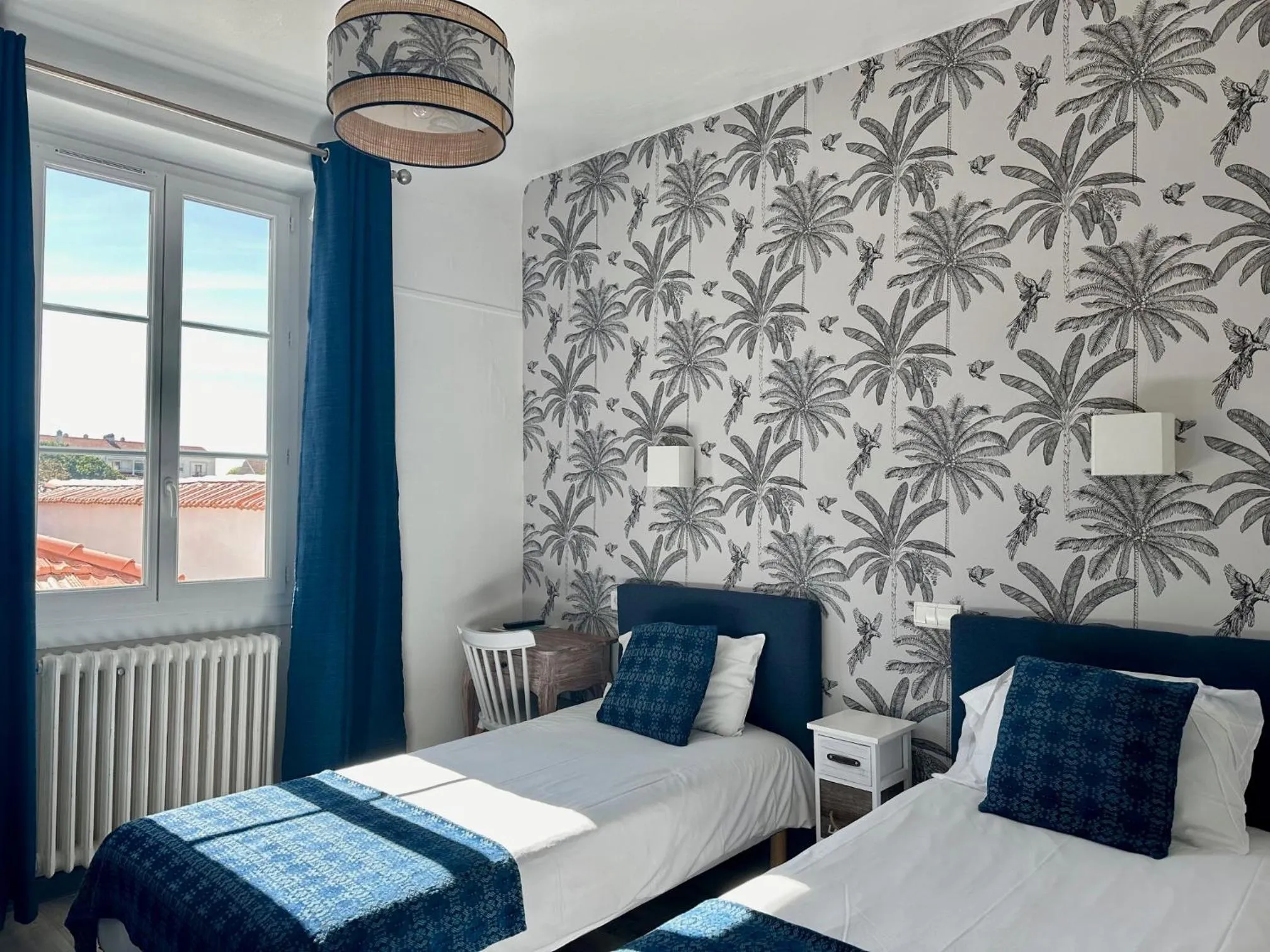 Decorative detail, Bed in Hôtel Parc Mazon-Biarritz