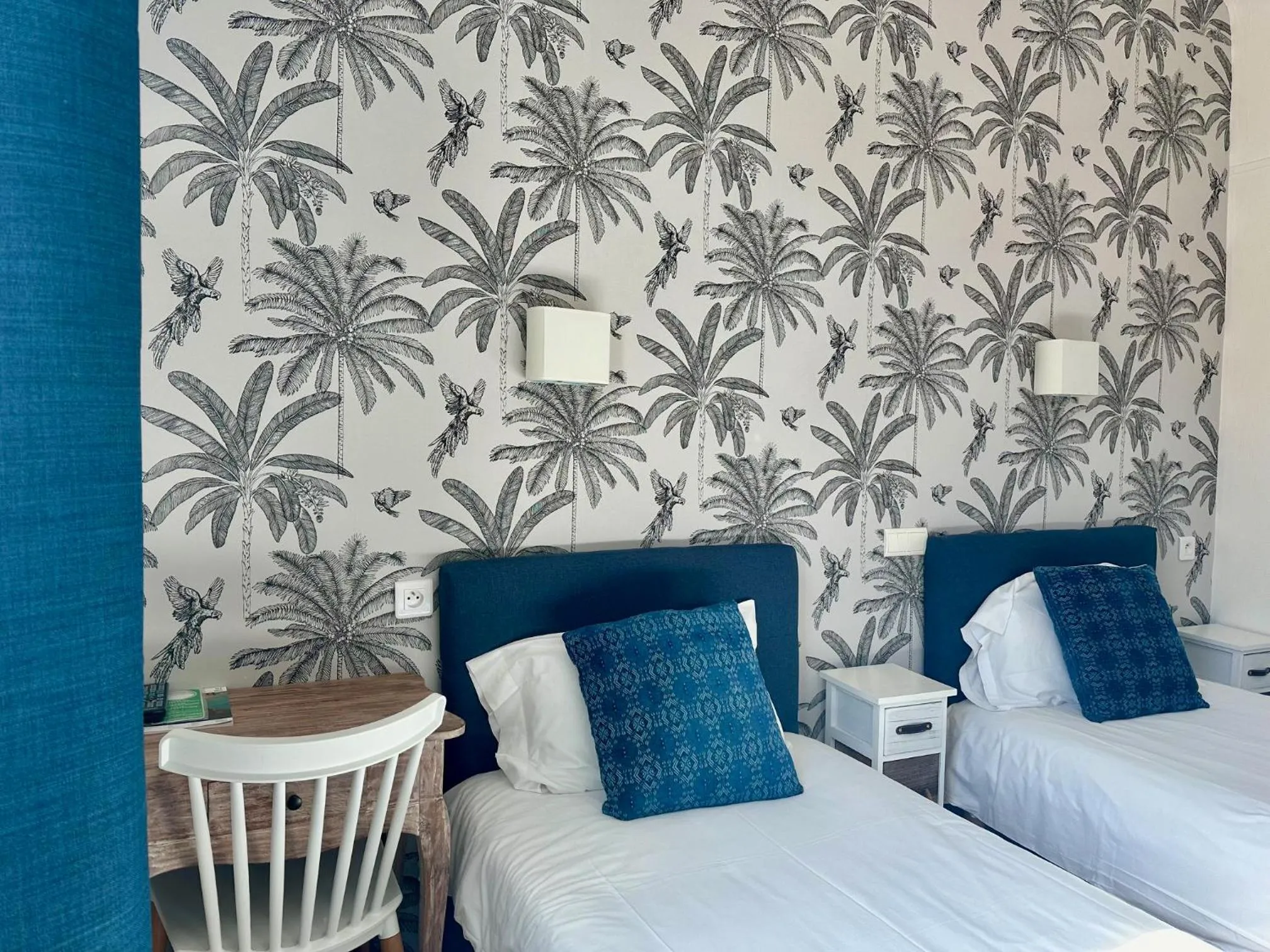 Decorative detail, Bed in Hôtel Parc Mazon-Biarritz