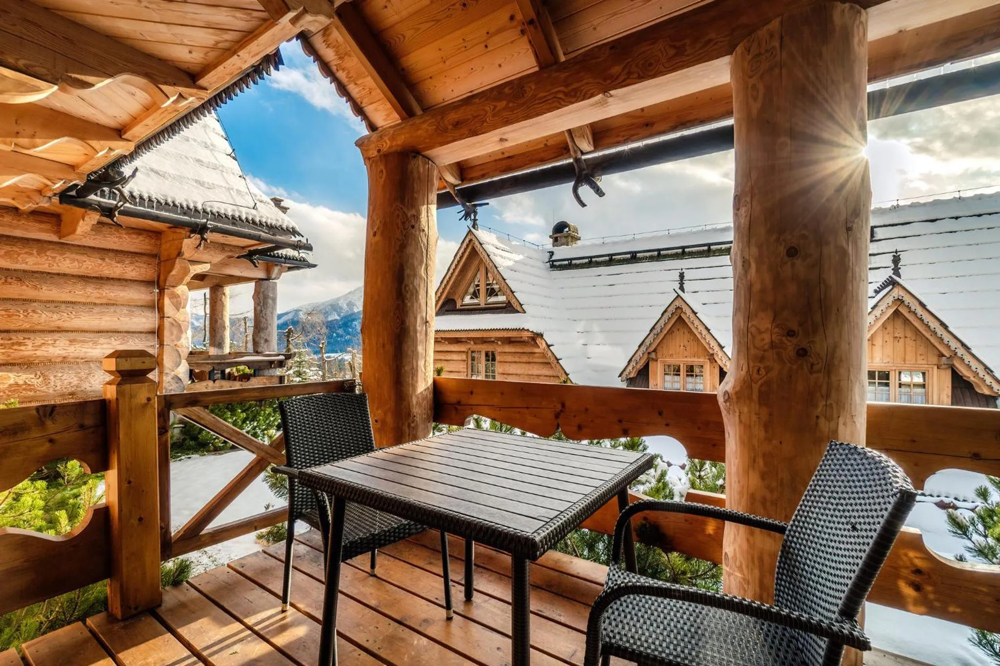 Balcony/Terrace in Osada Kościelisko - Tatry na Wyciągnięcie Ręki