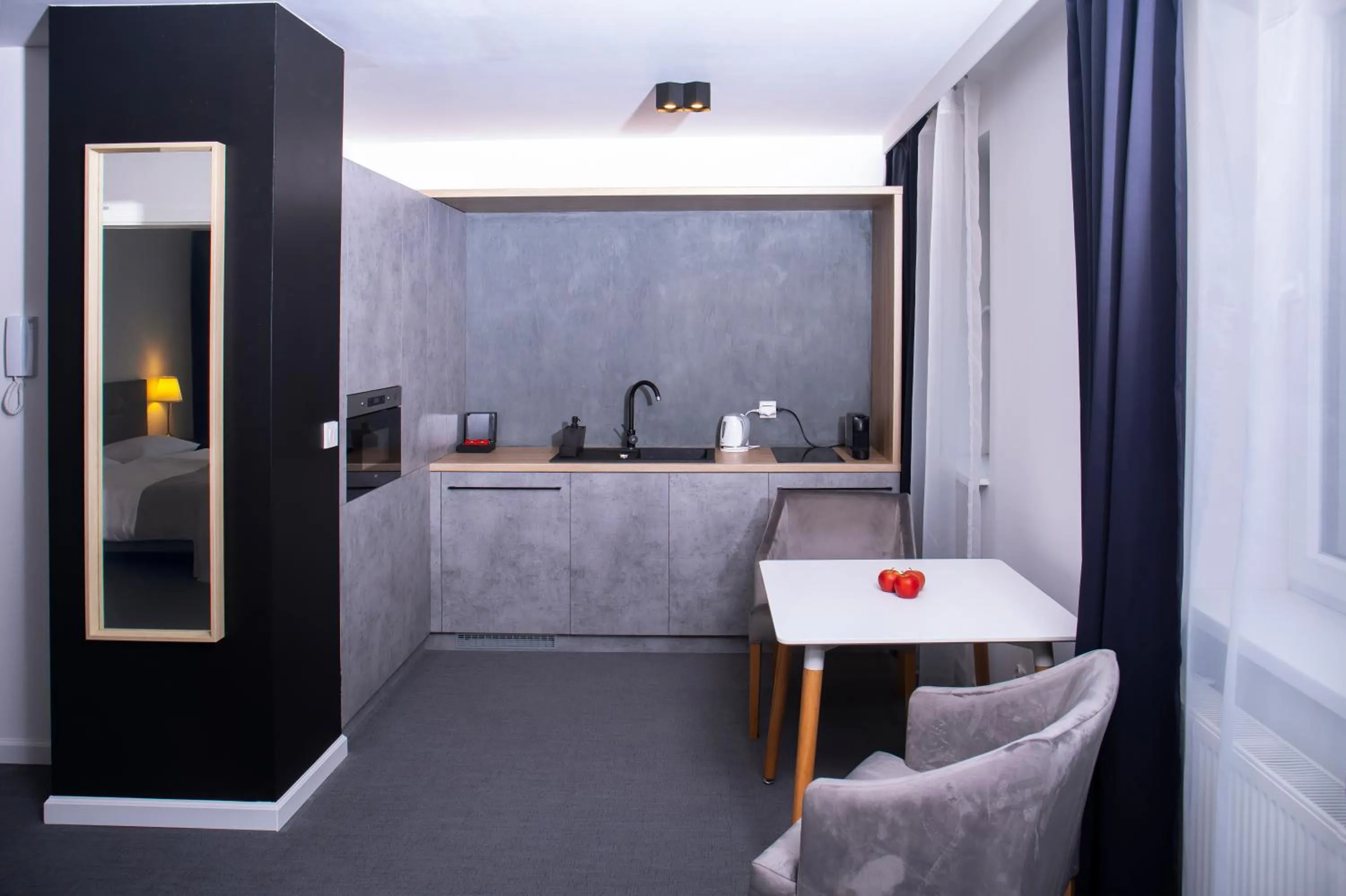 Kitchen or kitchenette in Silesia Apartments