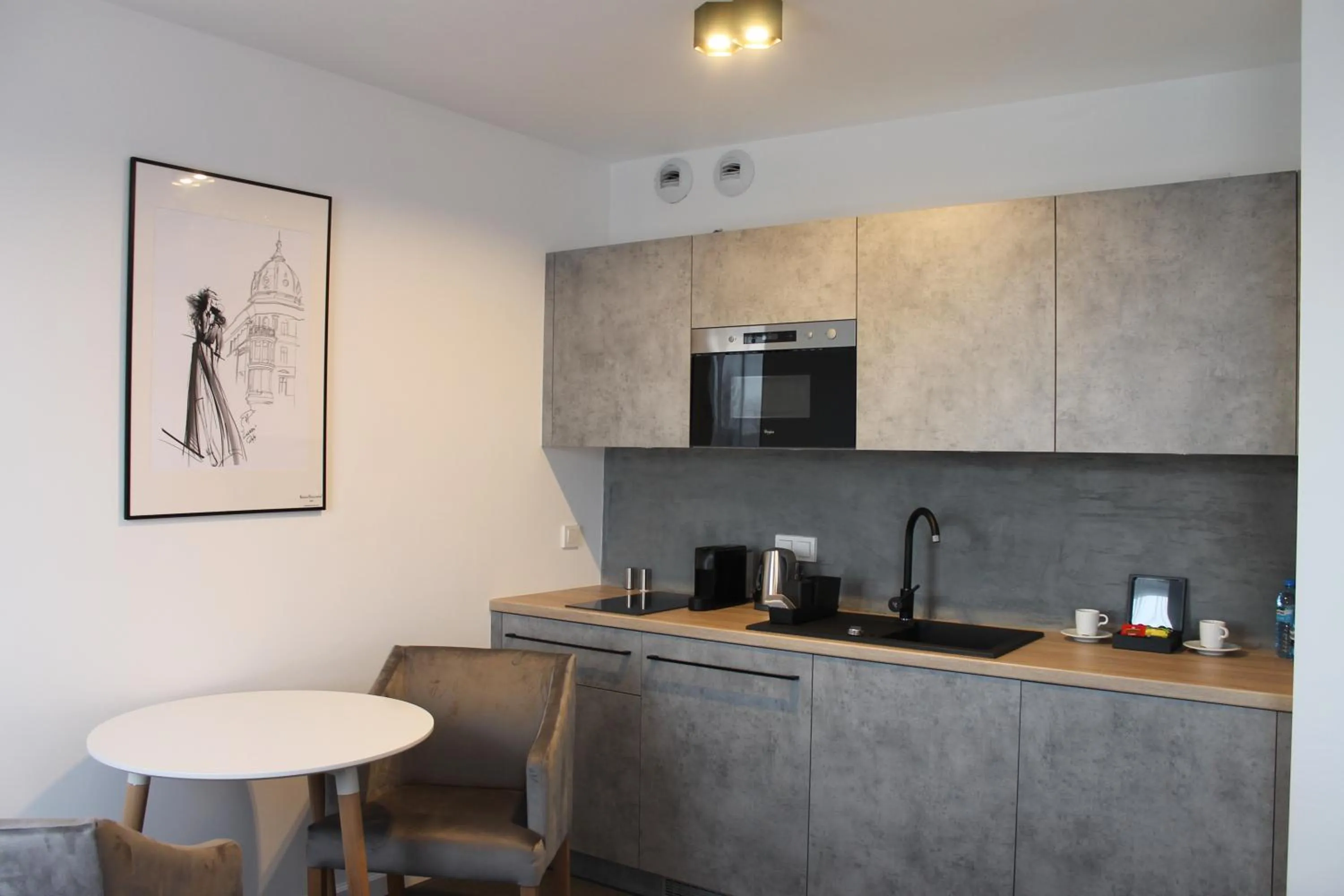 Kitchen or kitchenette in Silesia Apartments