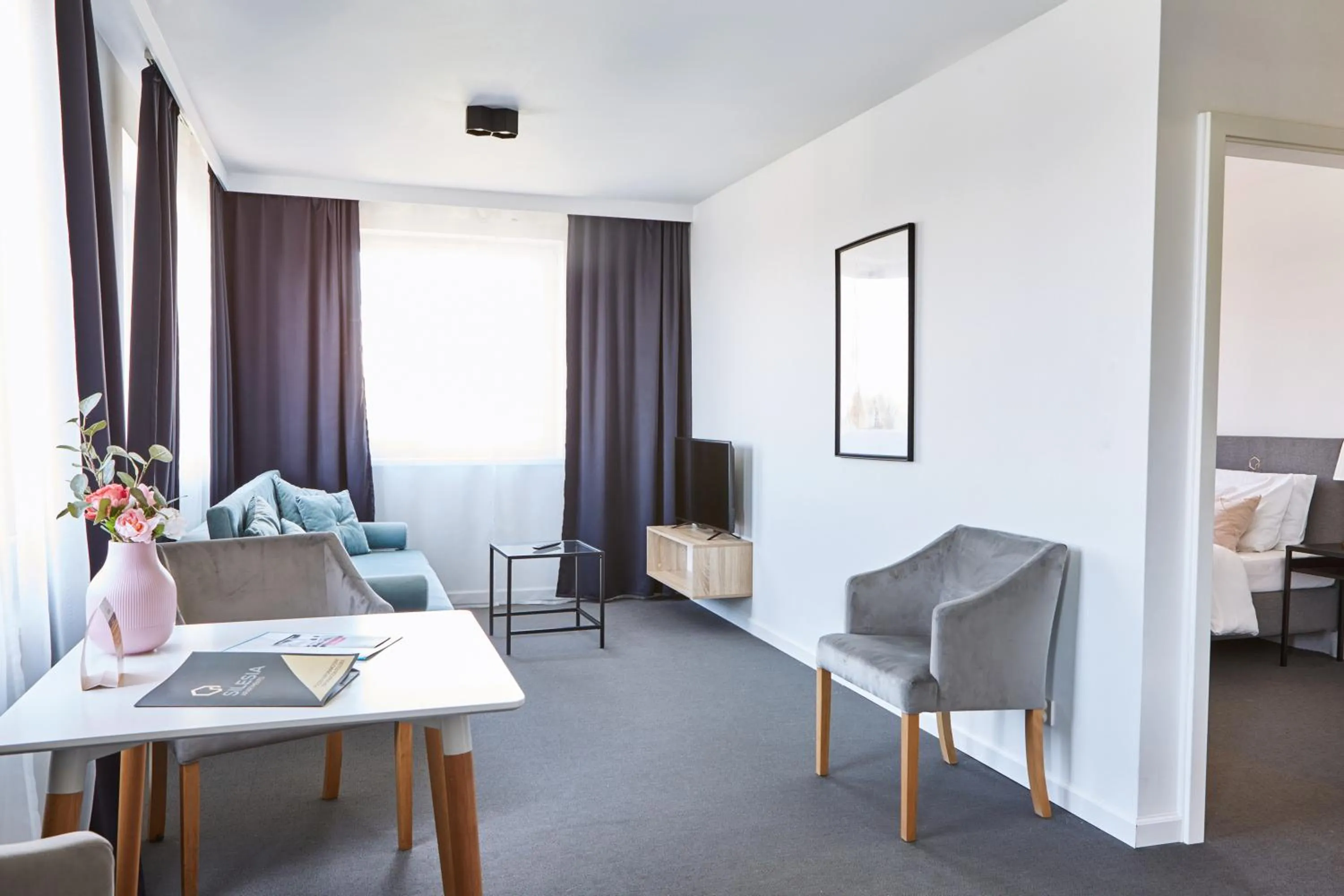 Bed in Silesia Apartments