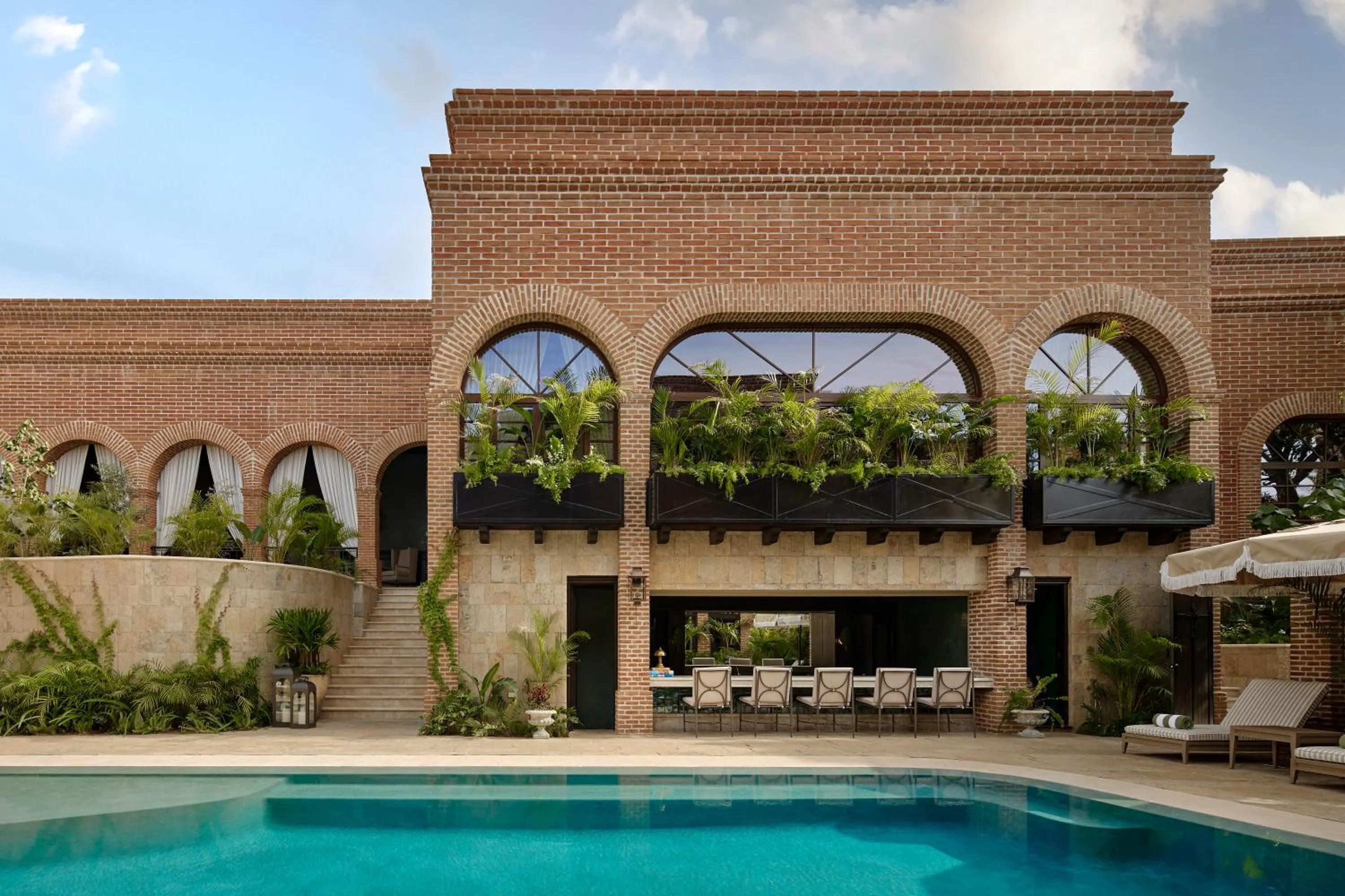 Garden view in Todos Santos Boutique Hotel