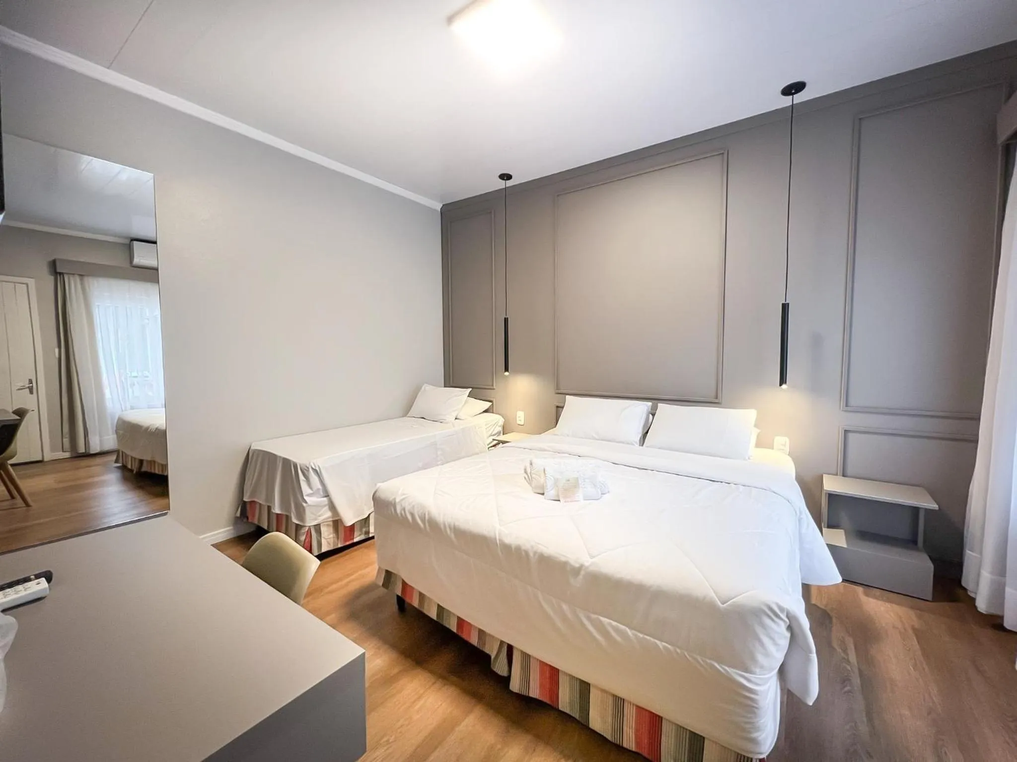 Area and facilities, Bed in Pousada Solar Viena