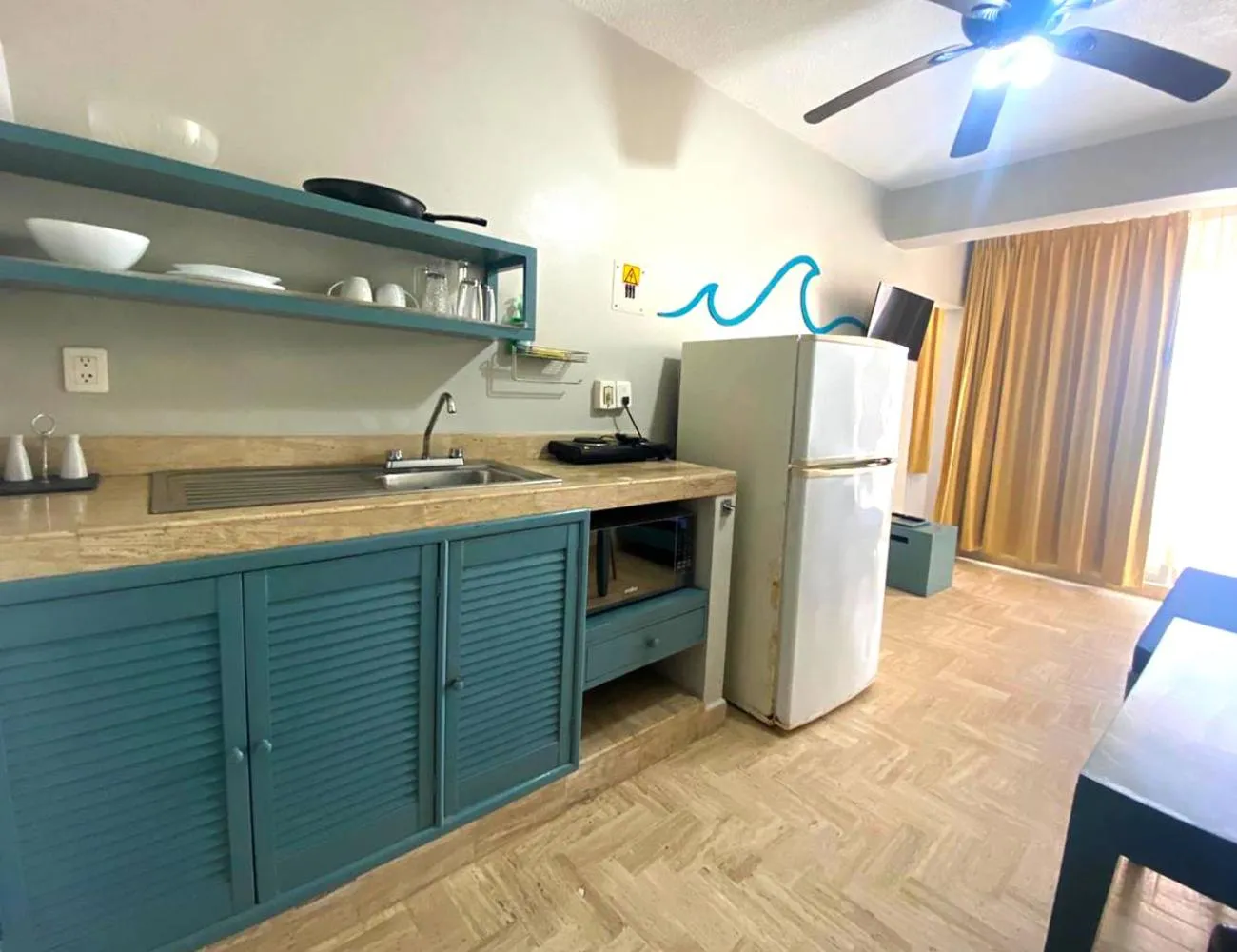 kitchen in "5th Av" Sol del Caribe Apart Hotel