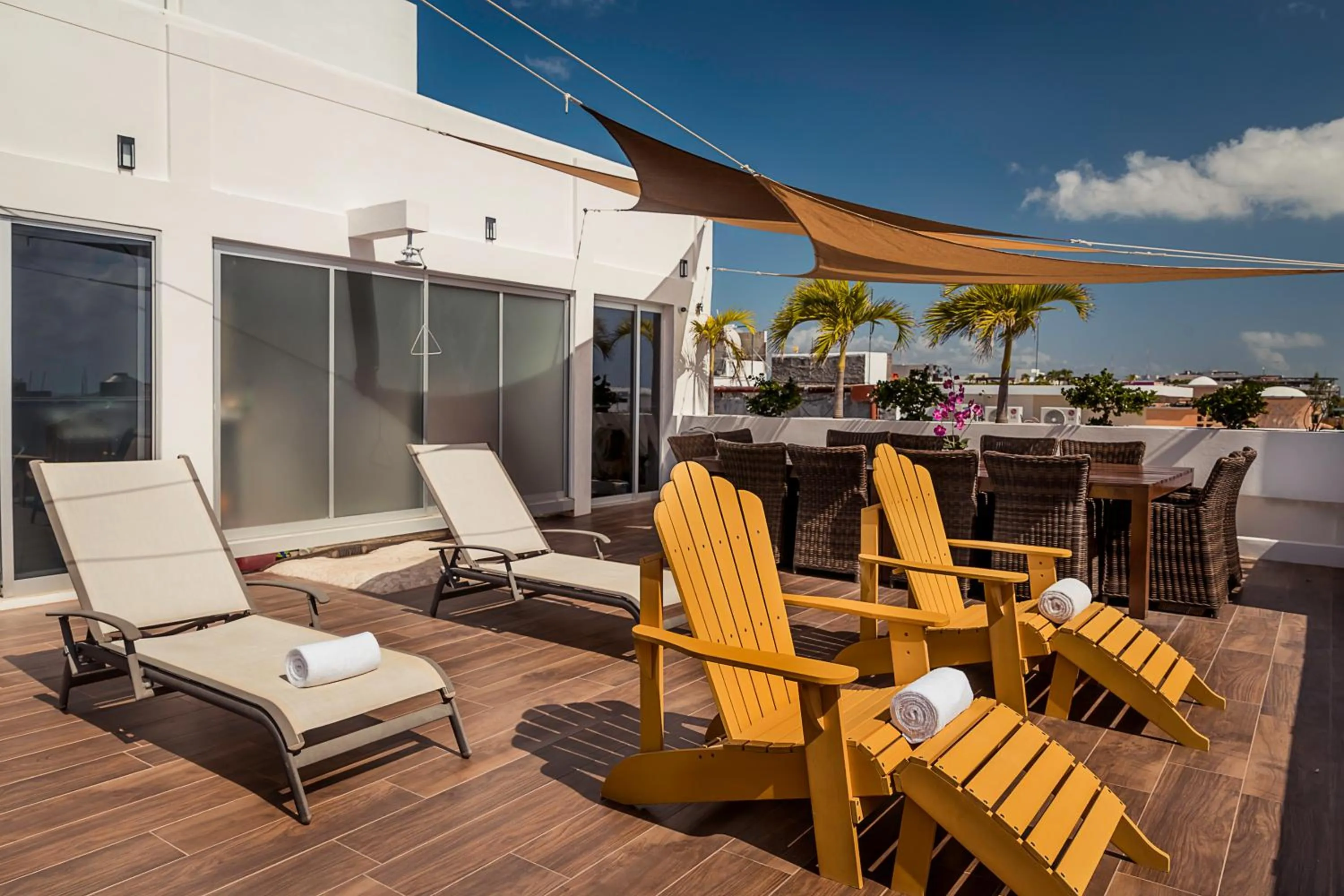 Balcony/Terrace in "5th Av" Sol del Caribe Apart Hotel