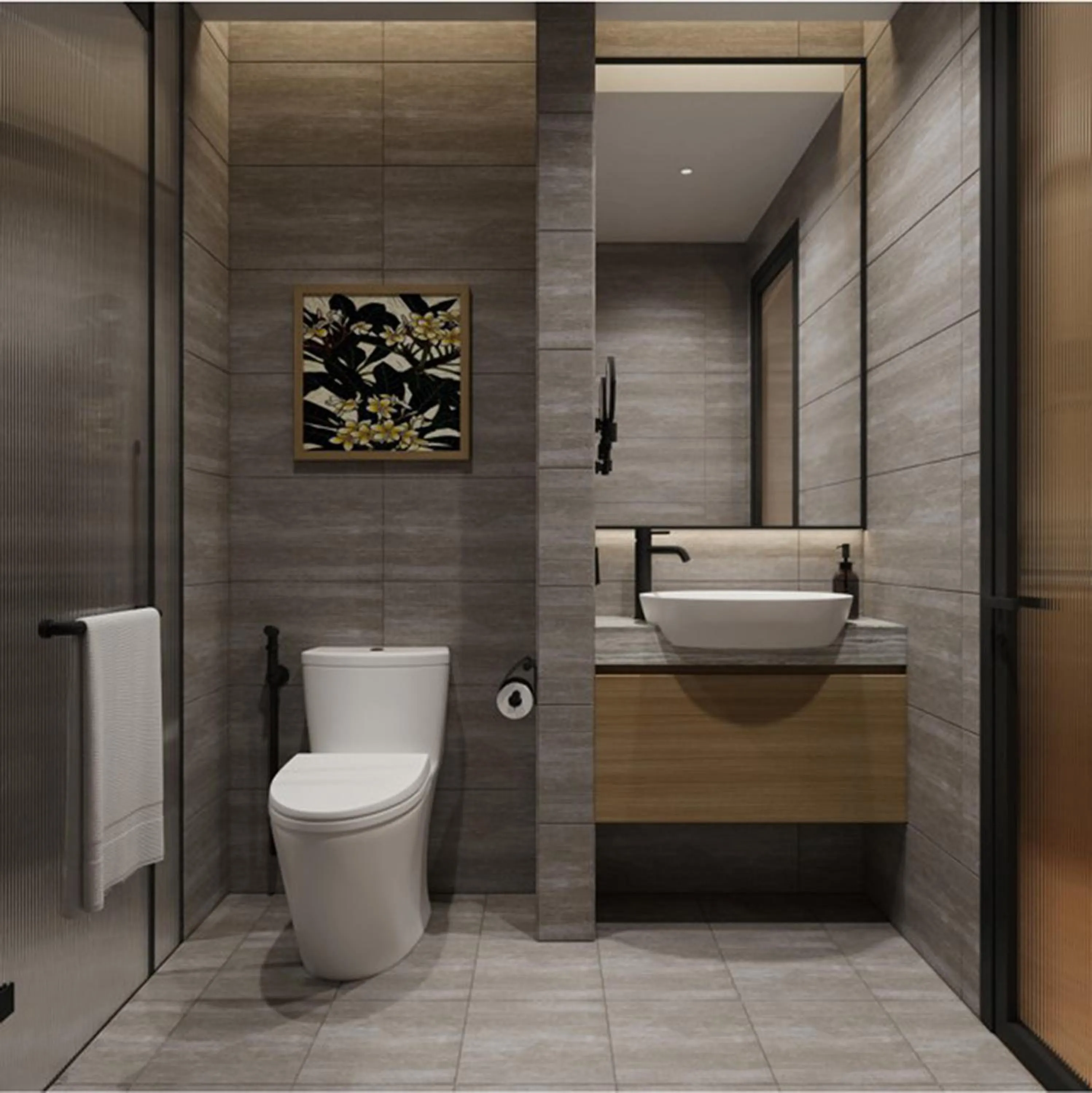 Bathroom in Hoang Kim Hotel