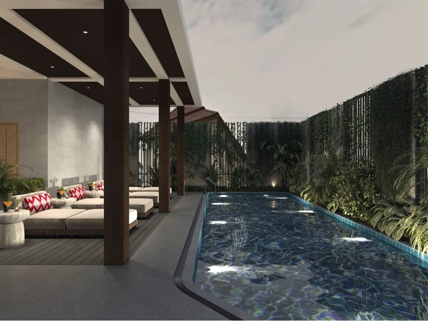 Swimming pool in Hoang Kim Hotel