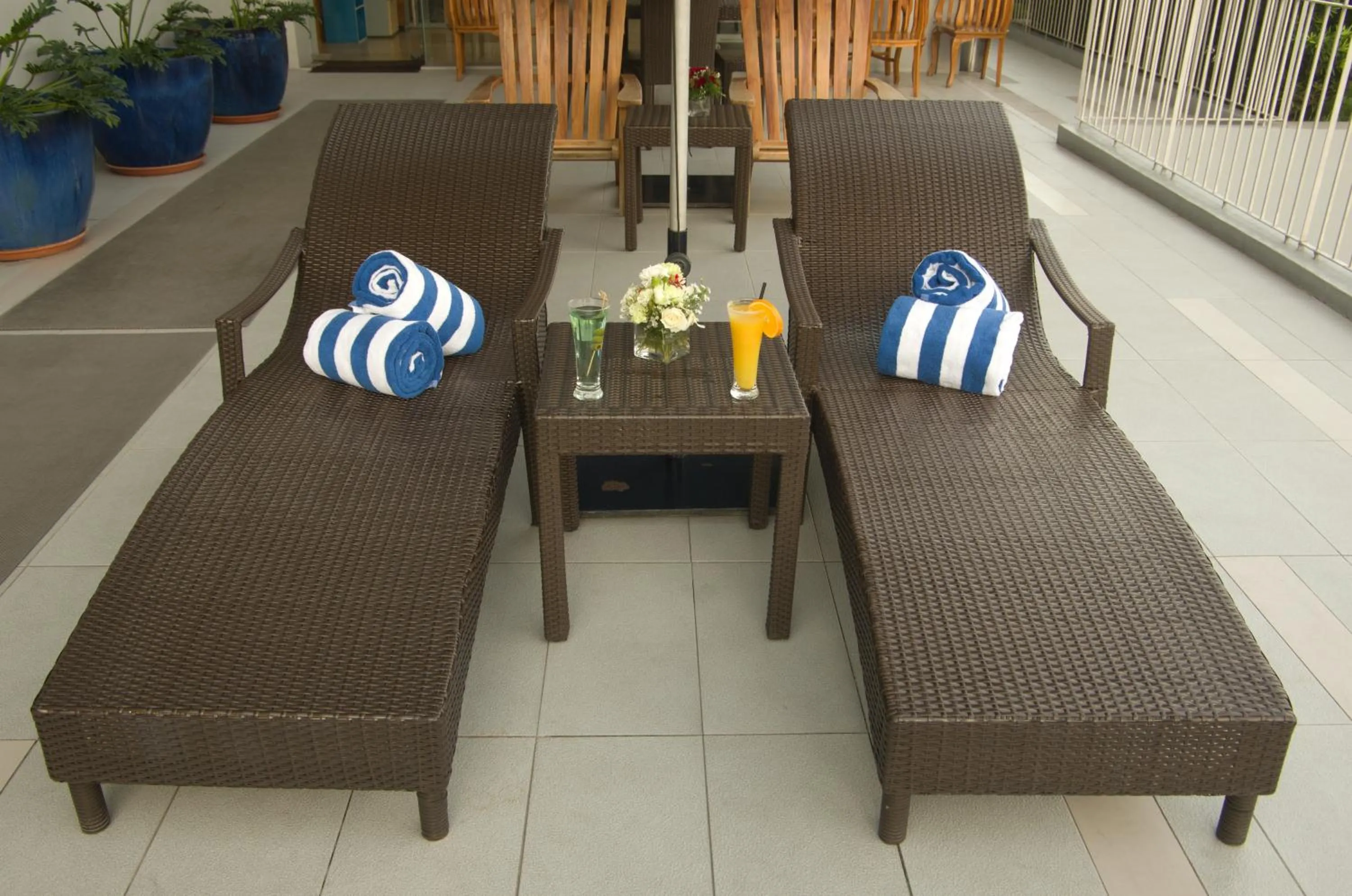 Pool view in Luxent Hotel