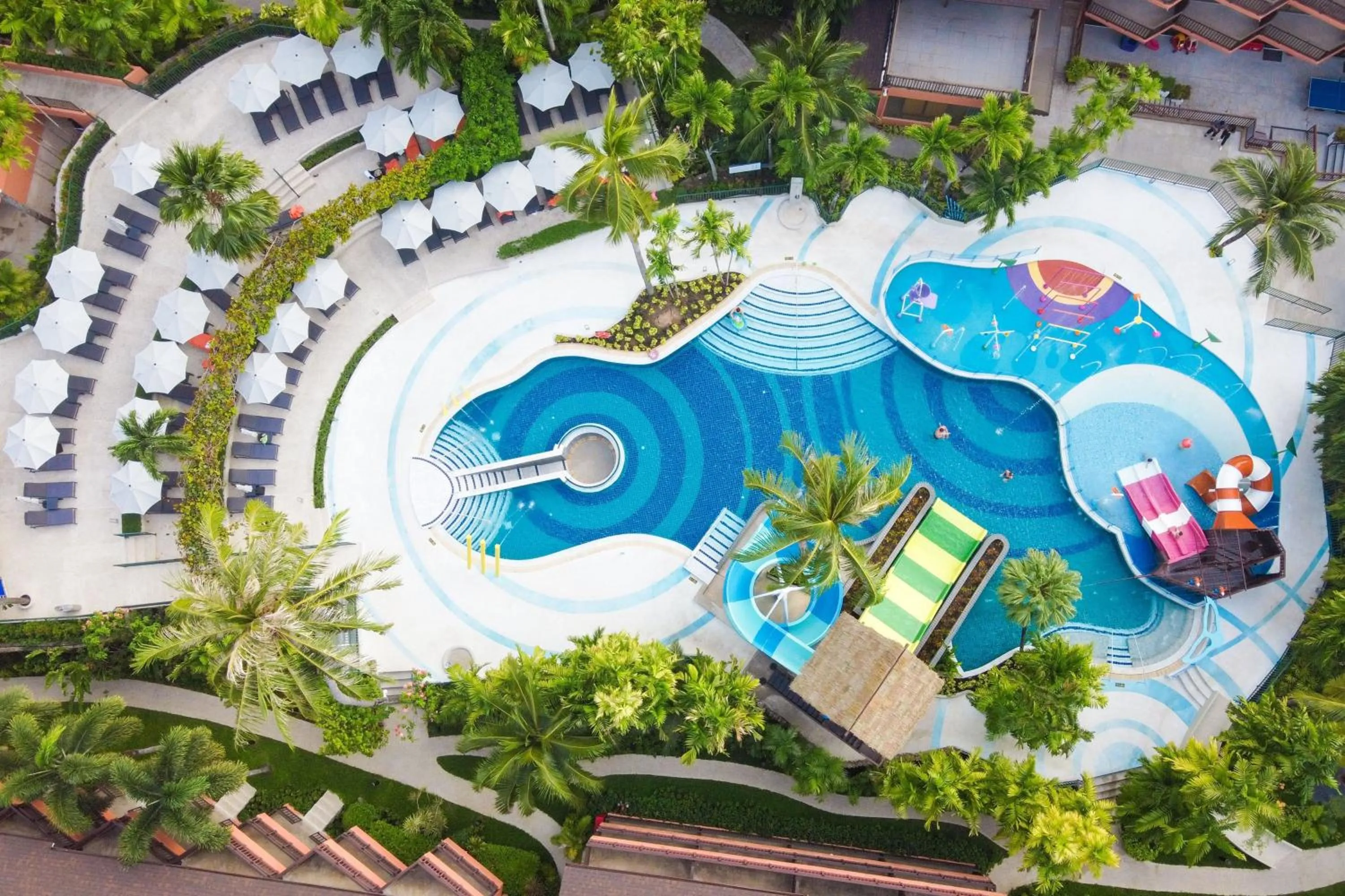 Swimming pool, Bird's-eye View in Patong Merlin Hotel - SHA Plus