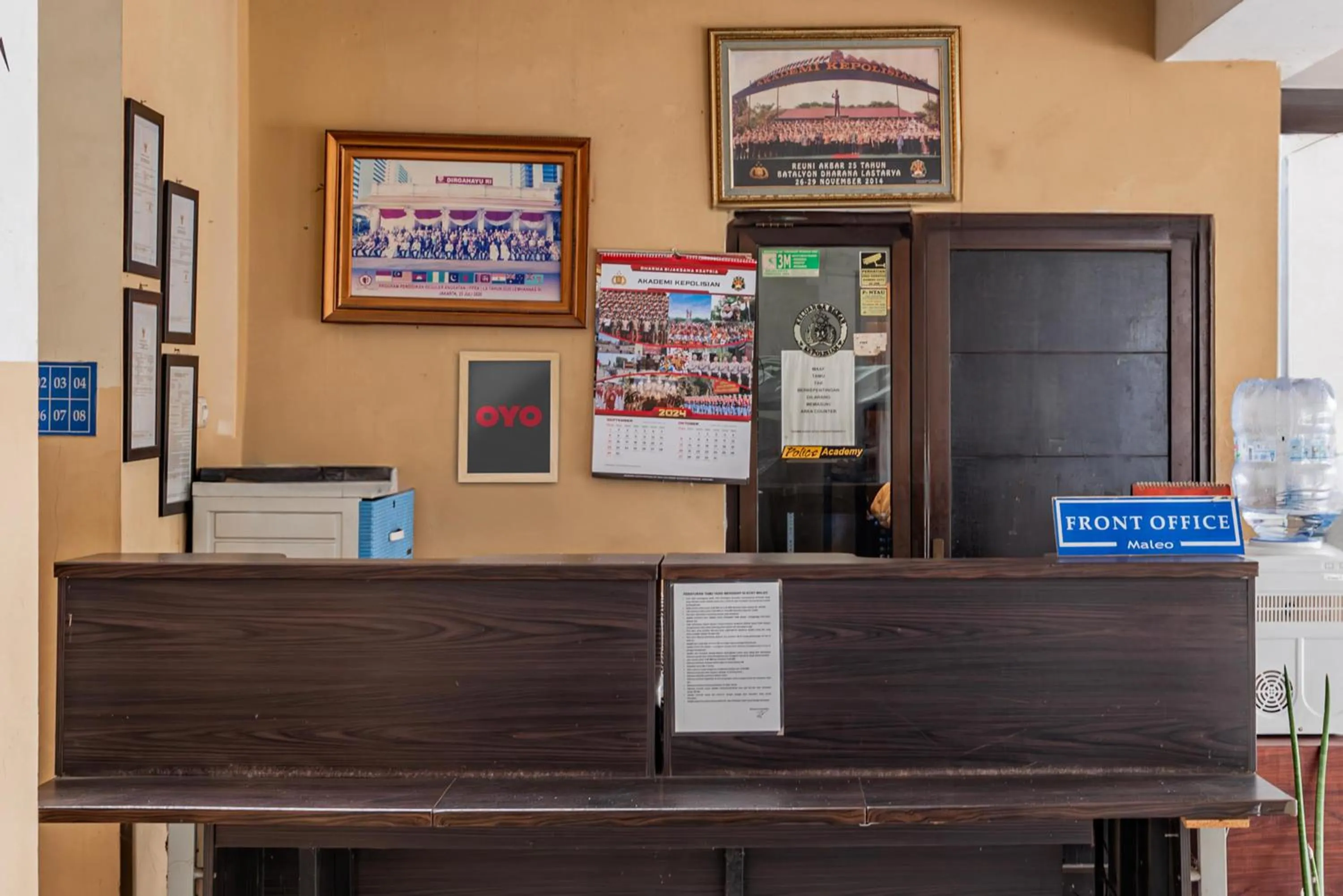 Lobby or reception in Hotel O Ilir Barar I Near Rumah Sakit Islam Siti Khadijah Formerly Maleo Hotel
