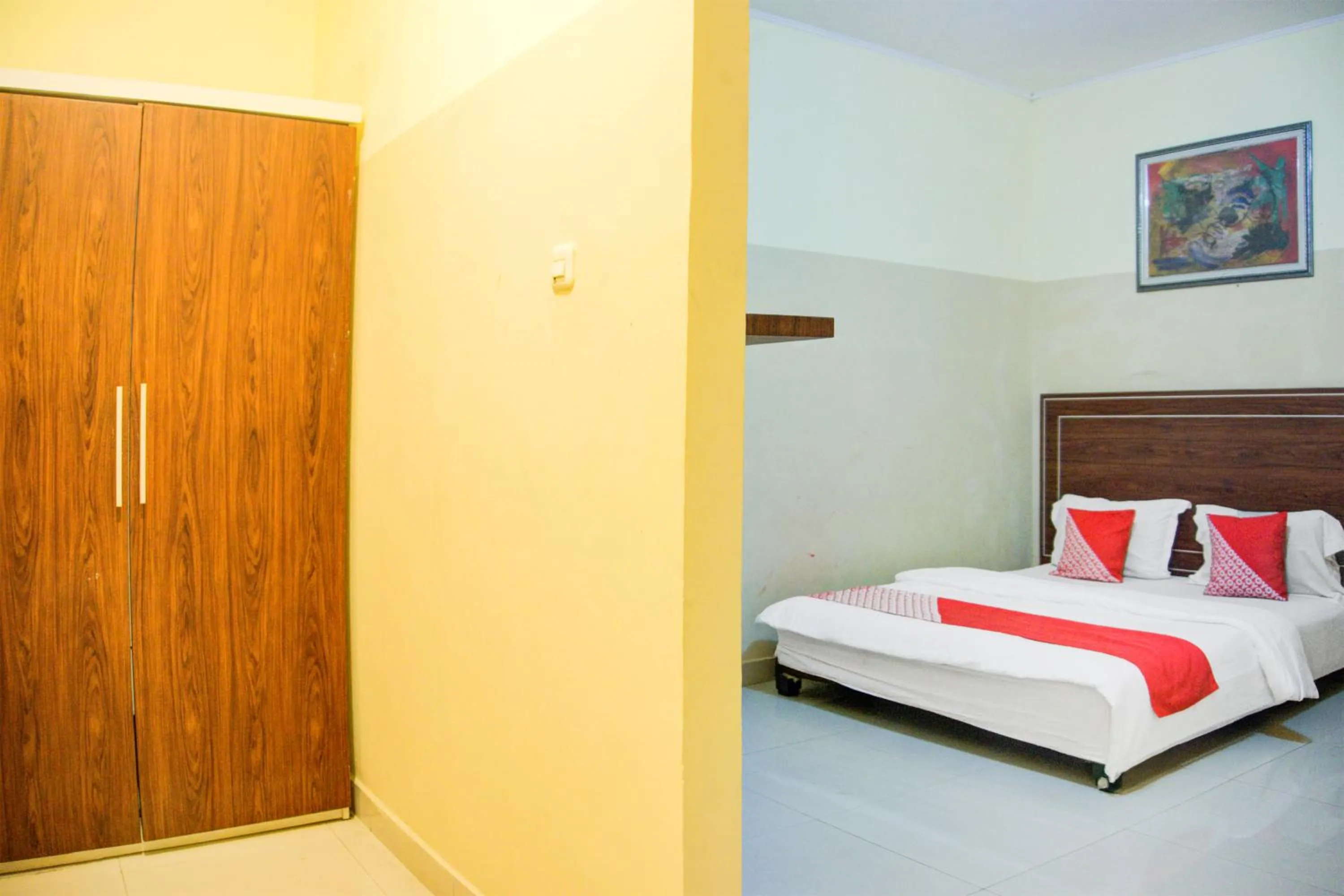 Bed in Hotel O Angkatan 45 Near Istana Gubernur Formerly Maleo Hotel